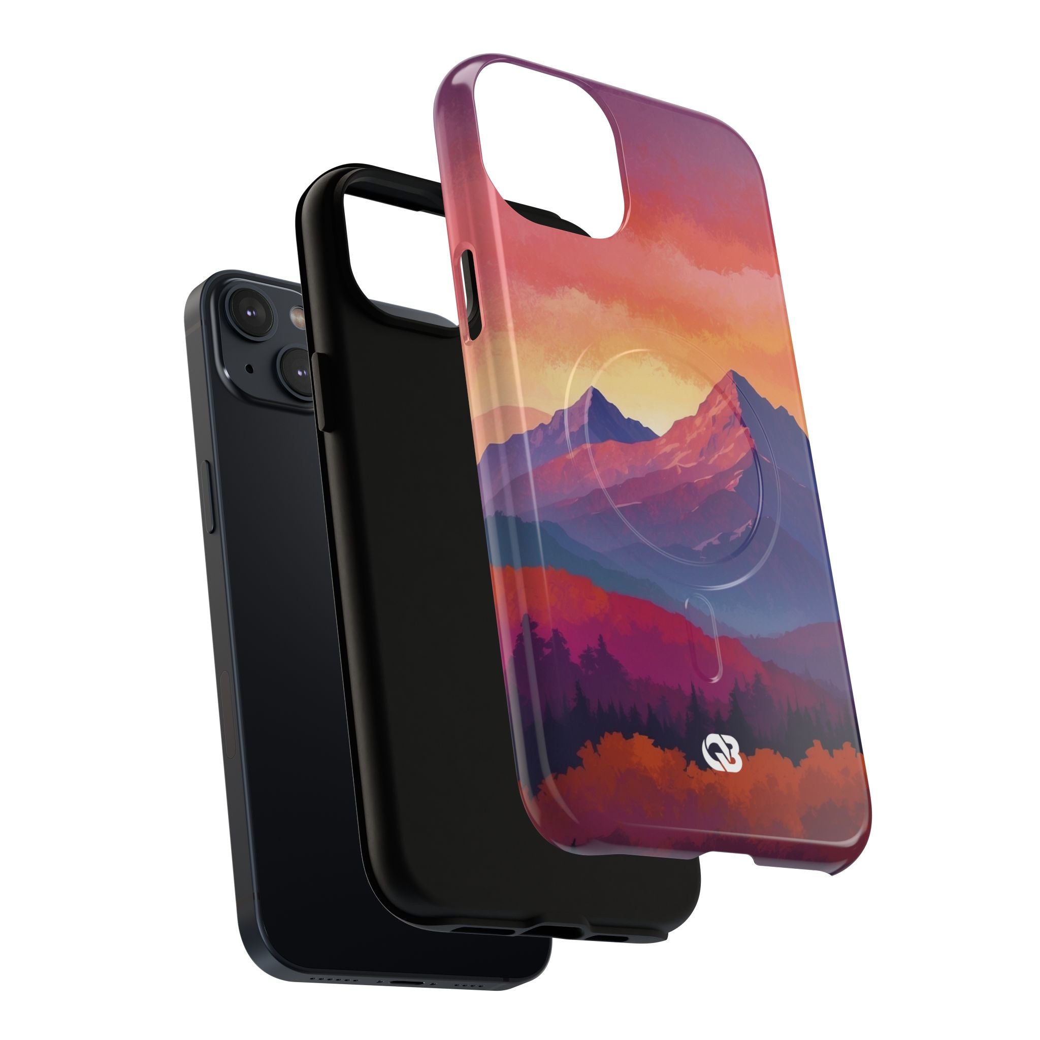 Crimson Mountain Dusk · Tough+ Phone Case for iPhone · Magsafe