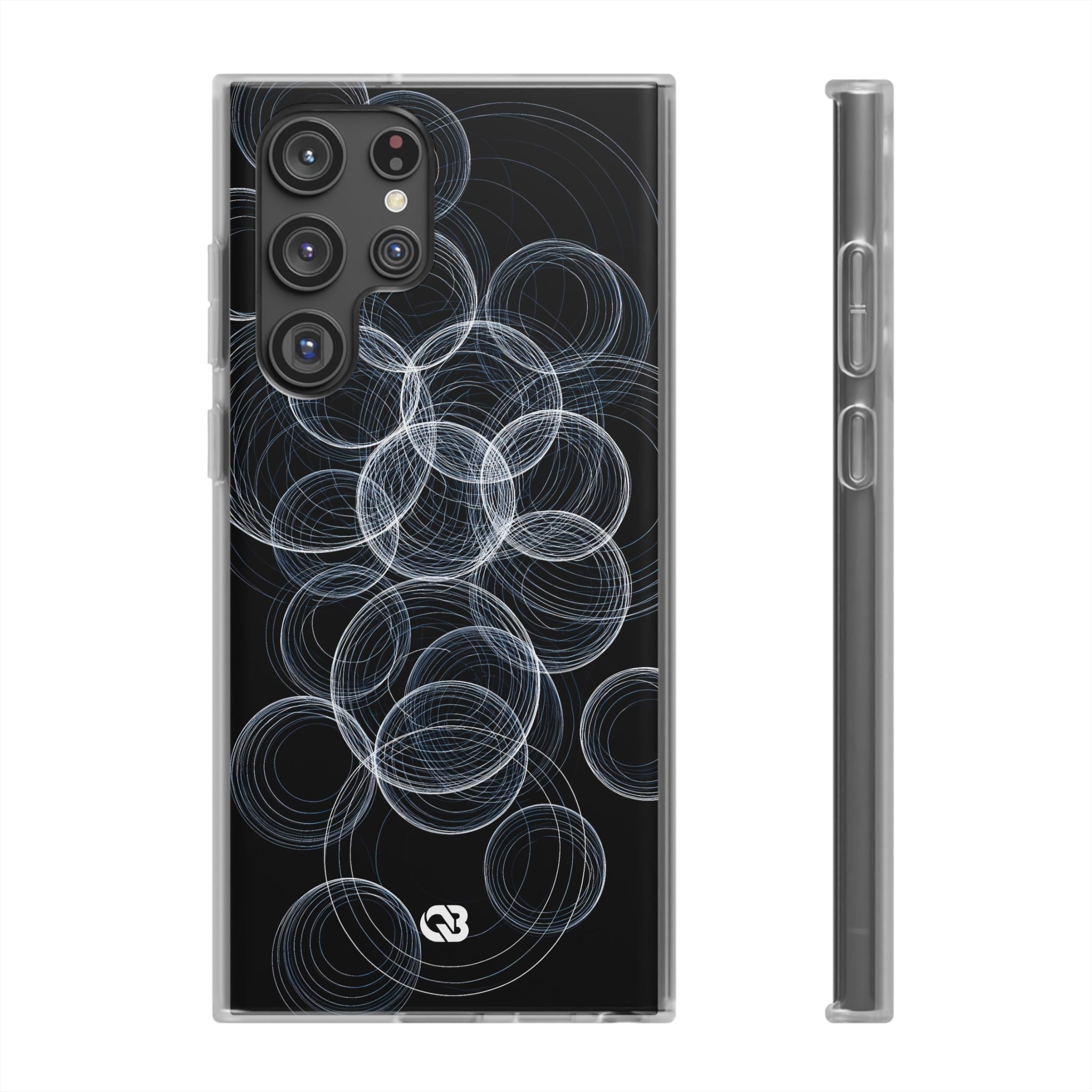Black Lite Phone Case for Samsung - Frosted Ring Matrix