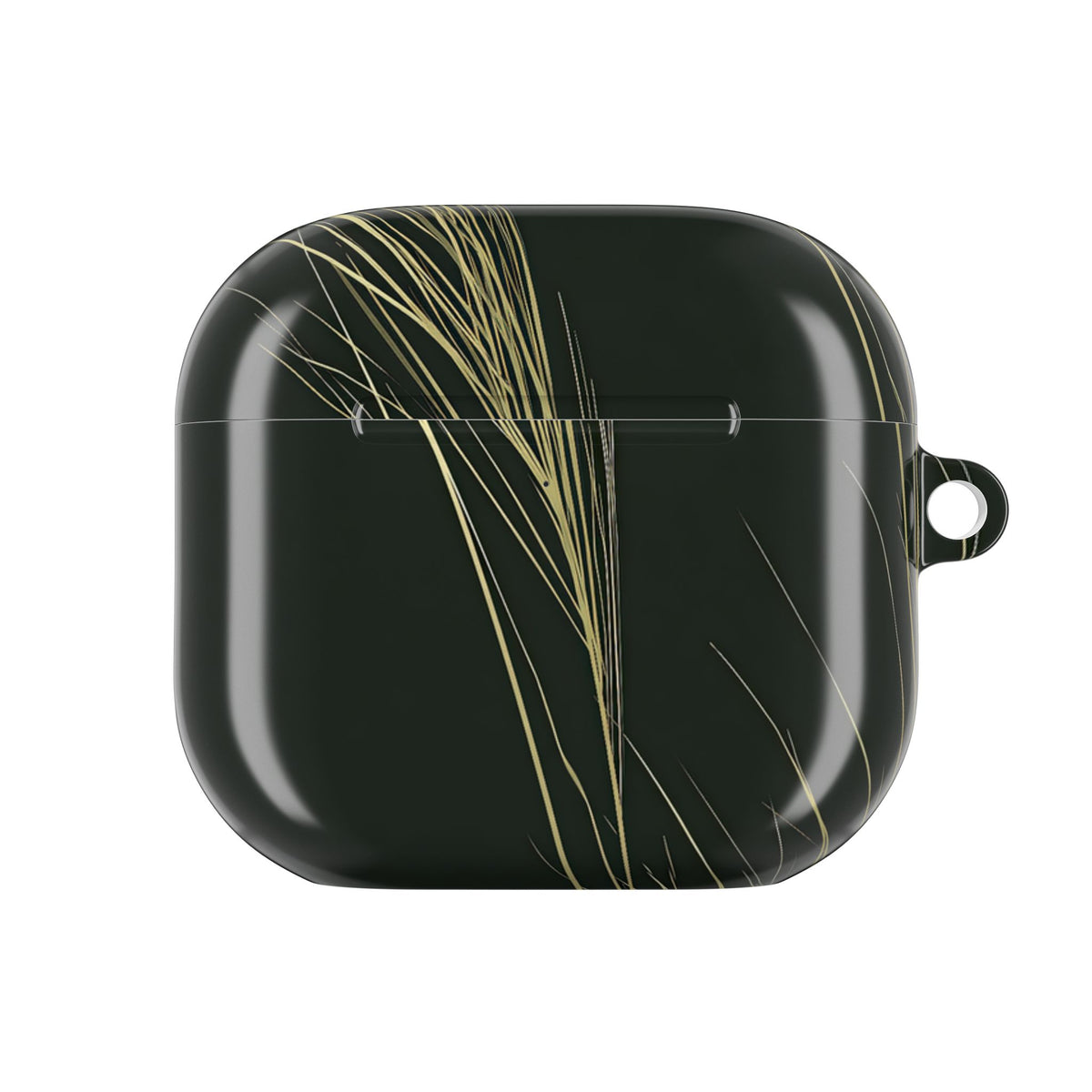 Golden Whispering Reeds · Hard Case for AirPods & AirPods Pro · Green