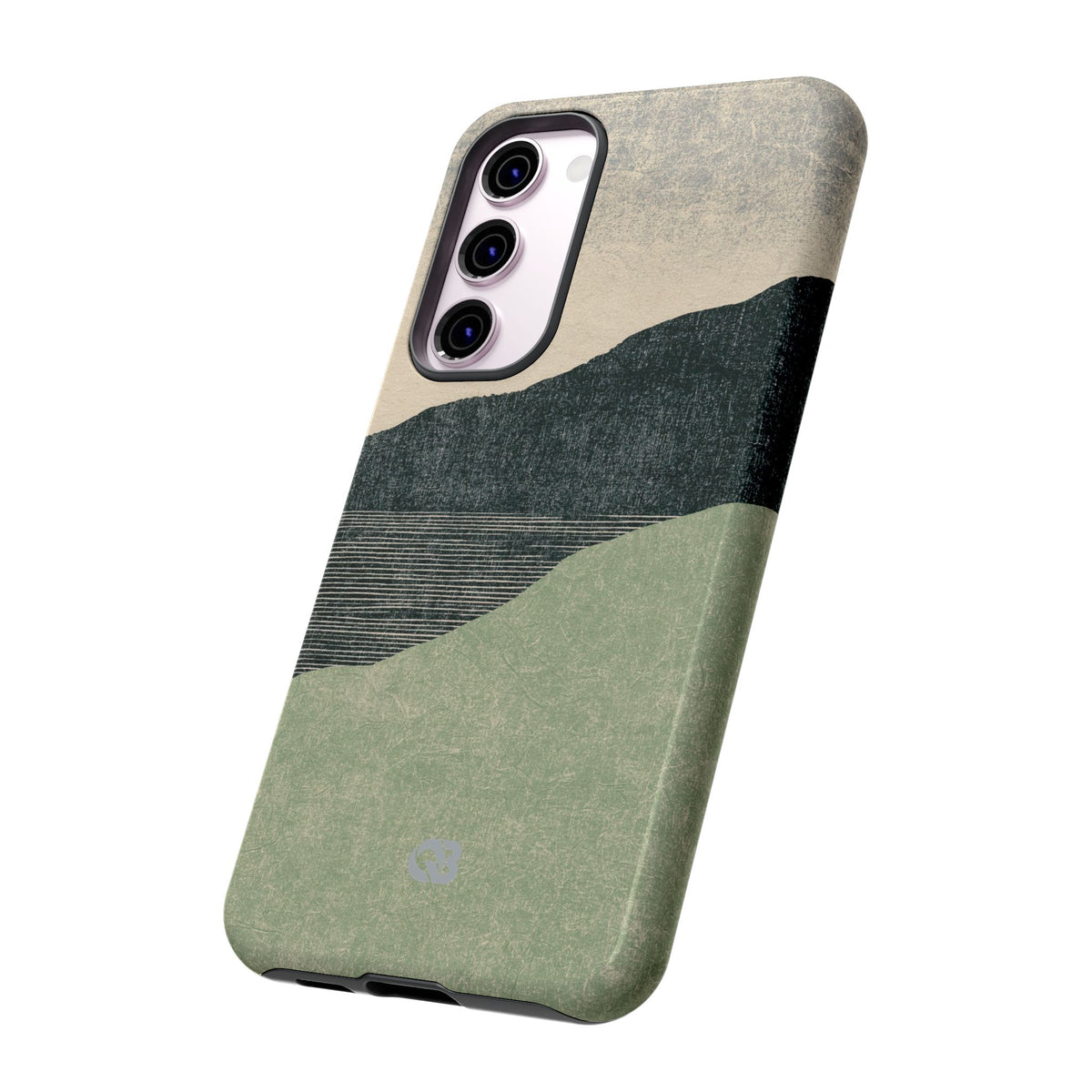 Green Tough Phone Case for Samsung - Moss Ridge Grain
