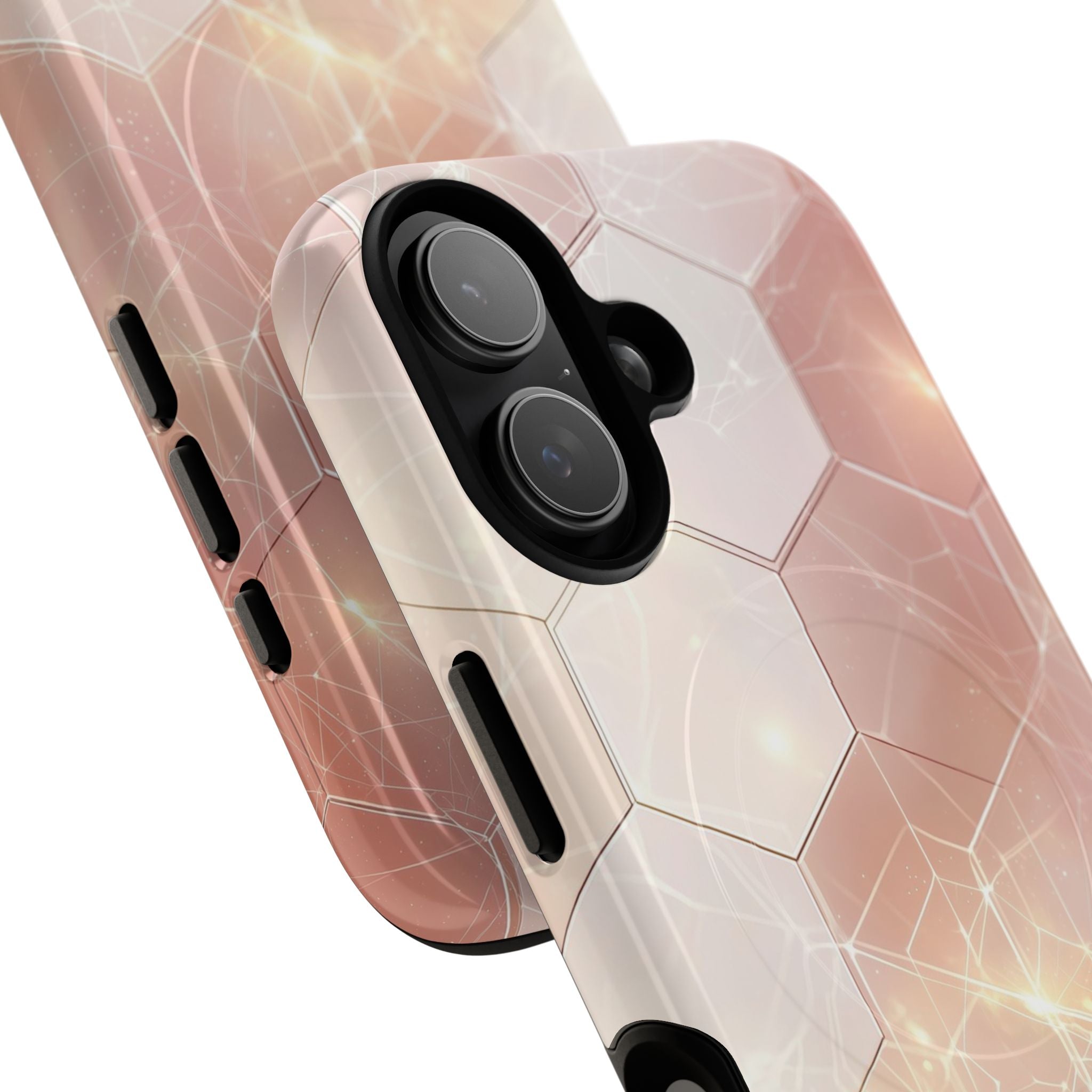 Honeycomb Glow iPhone 17 Case - Tough+ - CASE•BOB