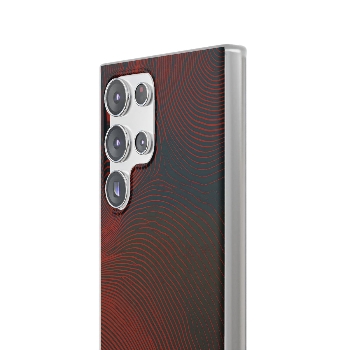 Red Lite Phone Case for Samsung - Terracotta Nerve Map