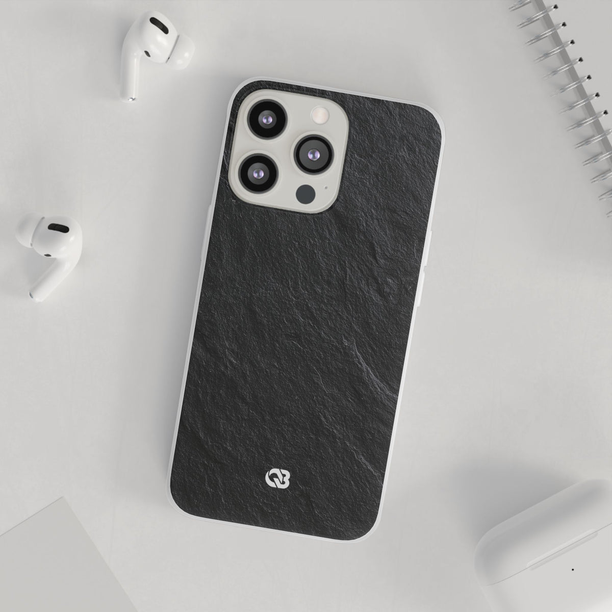Obsidian Slate · Lite Phone Case for iPhone · Black