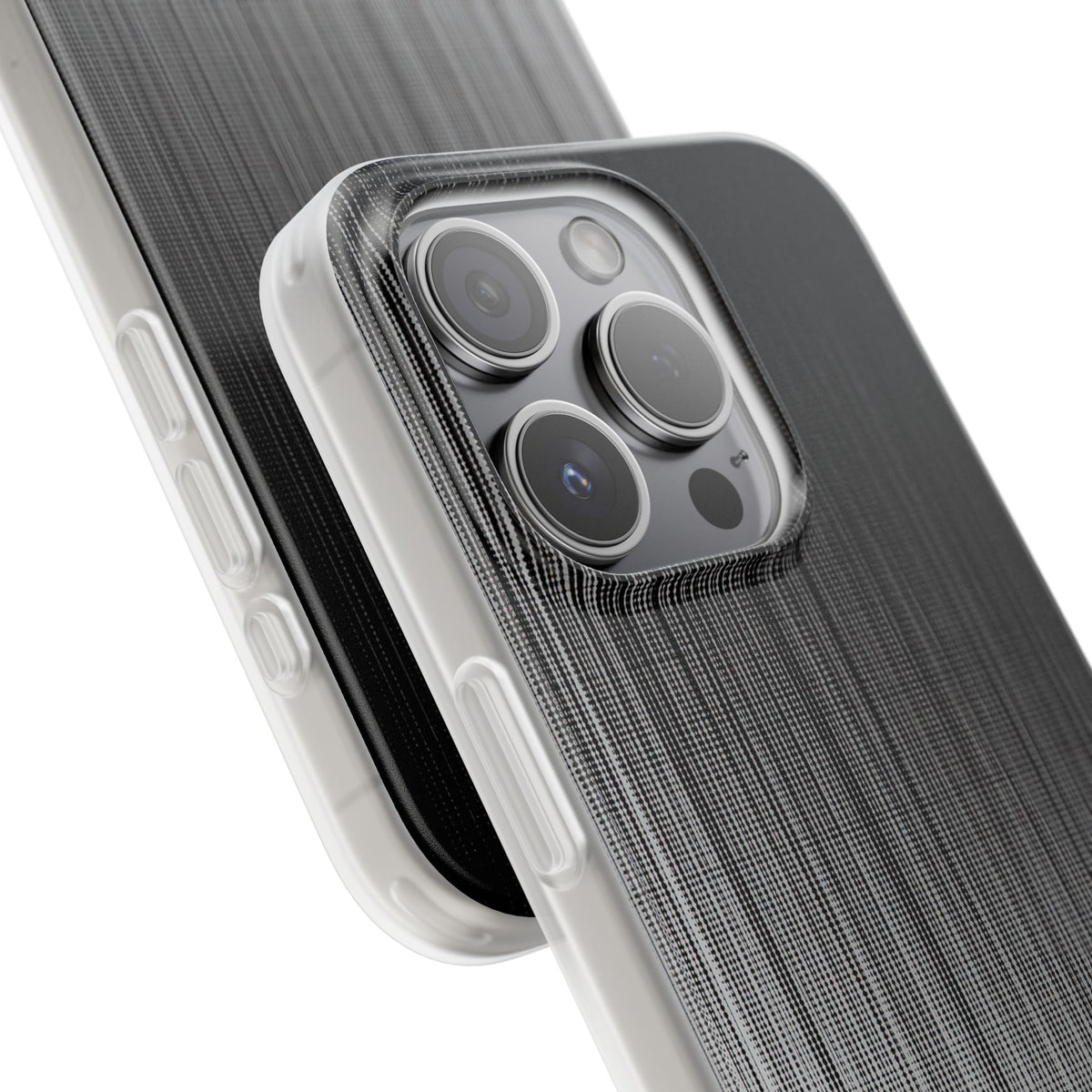 Grey Lite Phone Case for iPhone - Static Vertical Dither