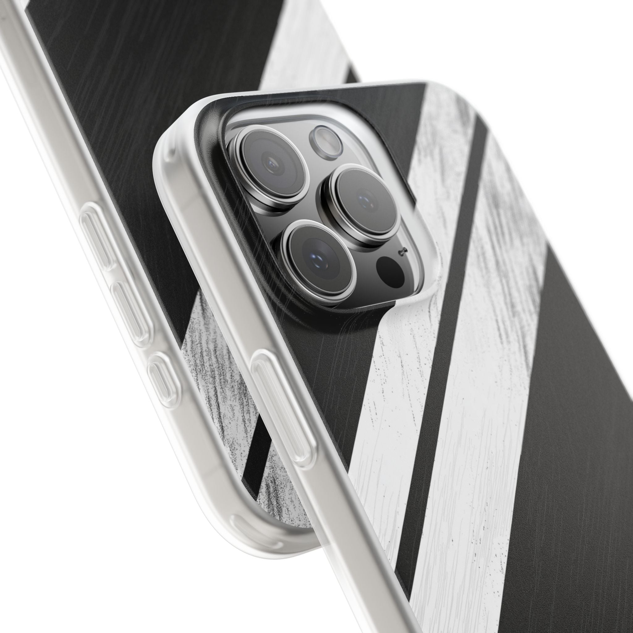 Distressed Stripe Motion iPhone 16 Pro Max Case - Soft