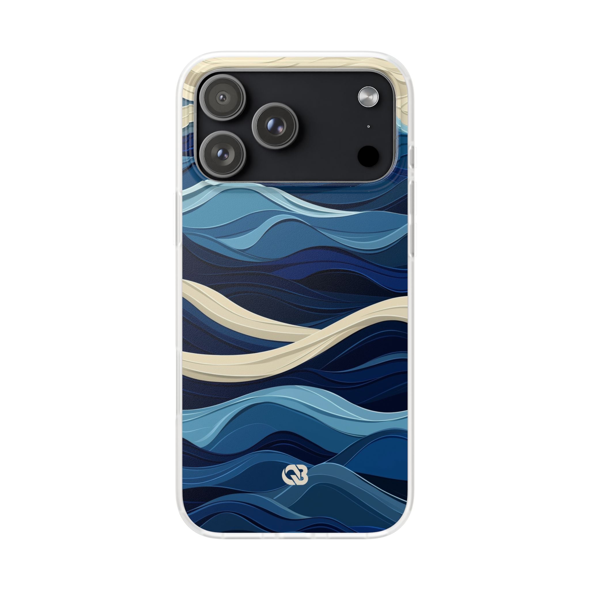 Cobalt Coast Layers · Soft Phone Case for iPhone