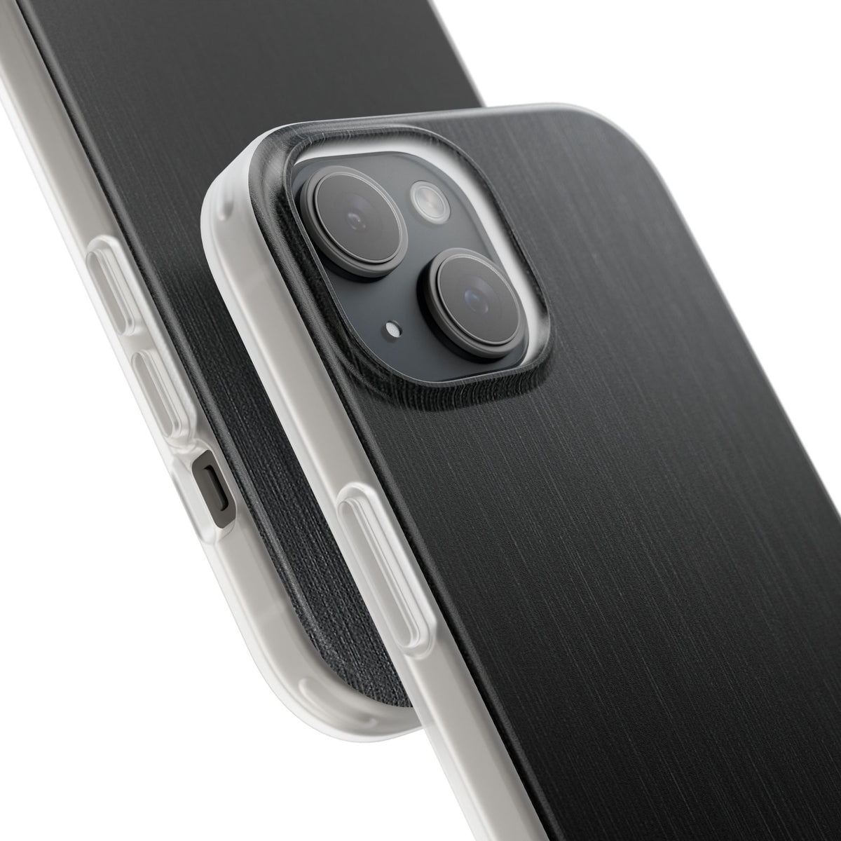 Black Lite Phone Case for iPhone - Brushed Obsidian Slate