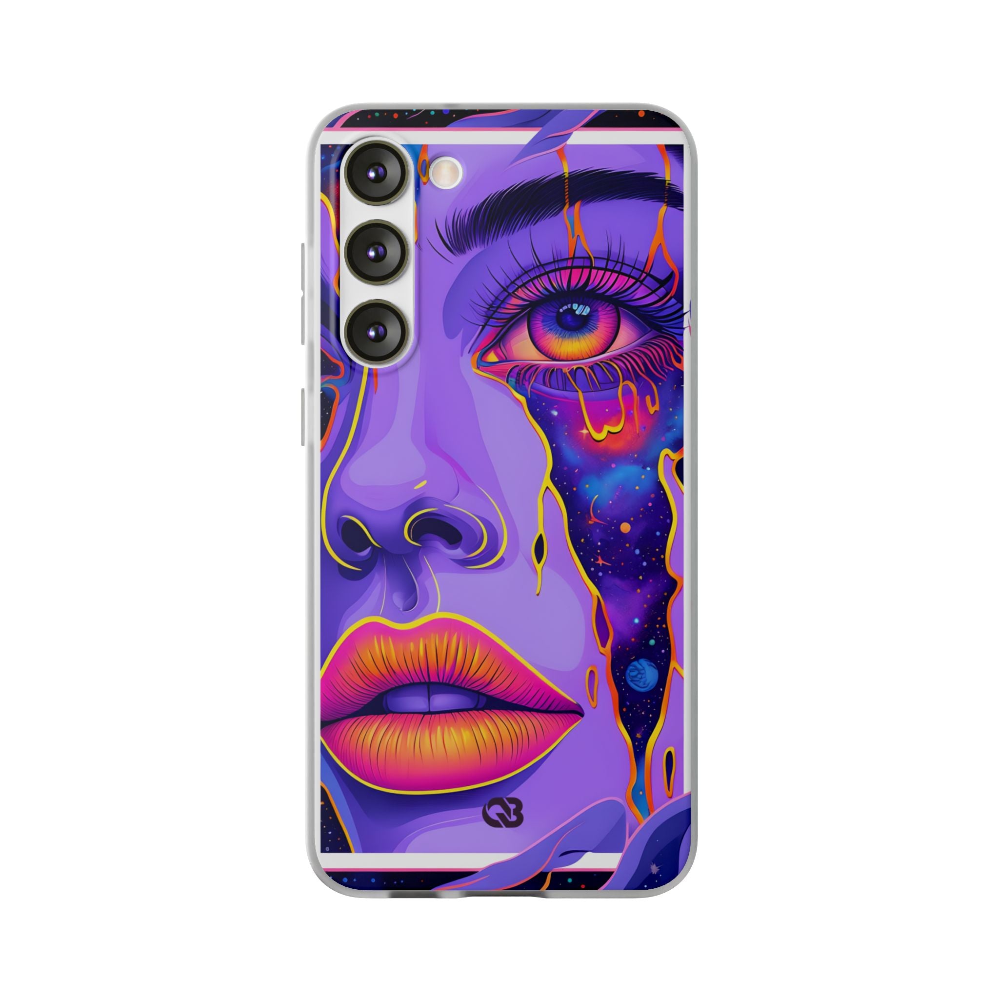 Violet Cosmic Gaze · Soft Custodia per Samsung