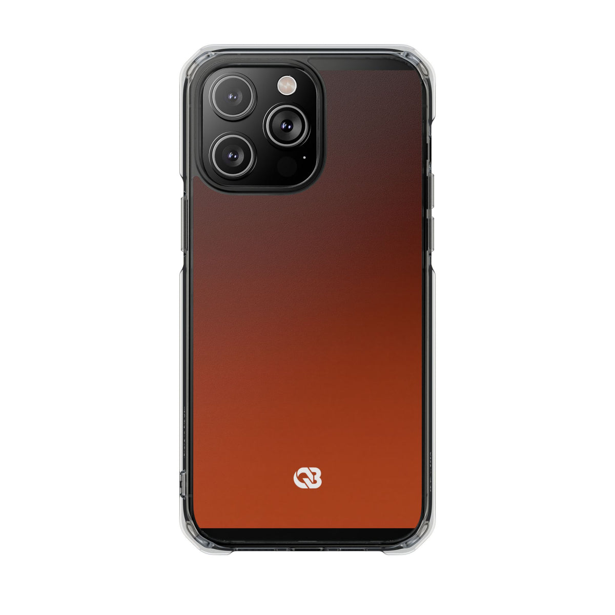 Burnt Amber Spectrum · Clear Impact Magnetic Phone Case for iPhone · Orange
