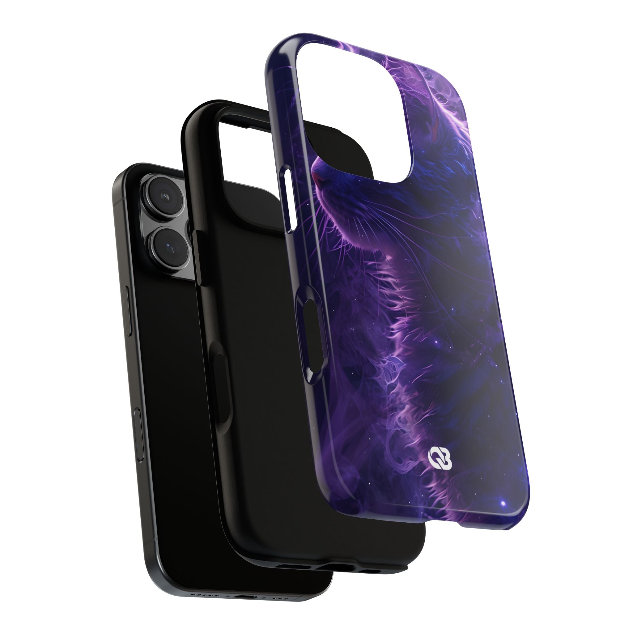Purple Void Feline · Tough Custodia per iPhone