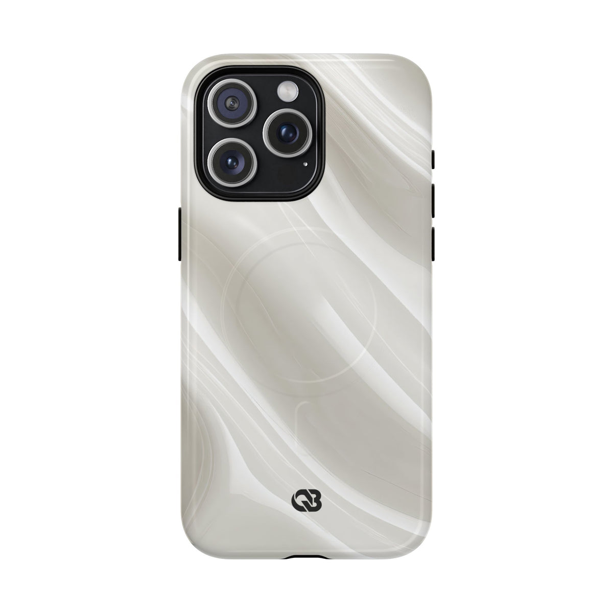 Liquid Enamel Fold · Tough 2.0 Magnetic Phone Case for iPhone · White