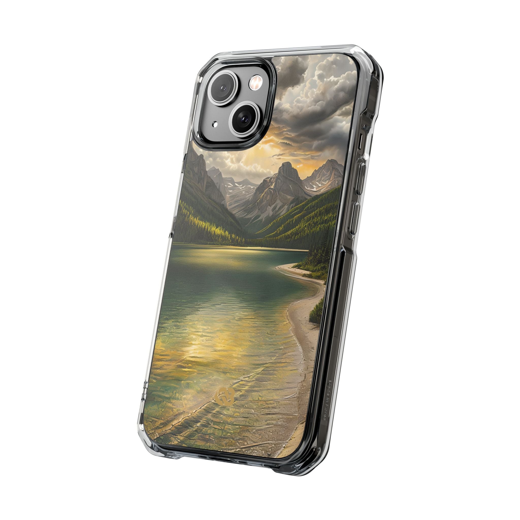 Gilded Mountain Lake · Coque de téléphone Impact pour iPhone · MagSafe