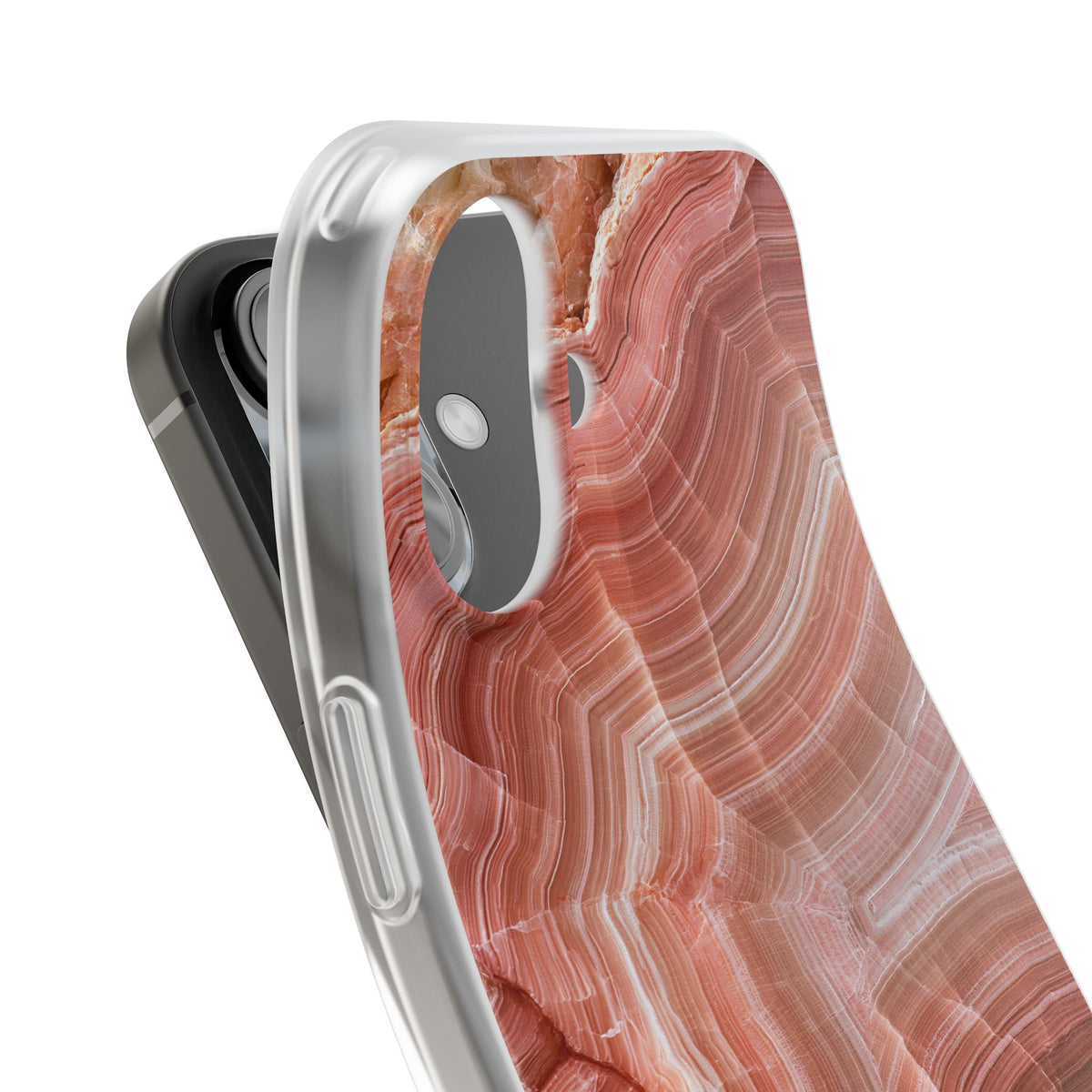 Blushing Rose Strata · Lite Phone Case for iPhone · Pink