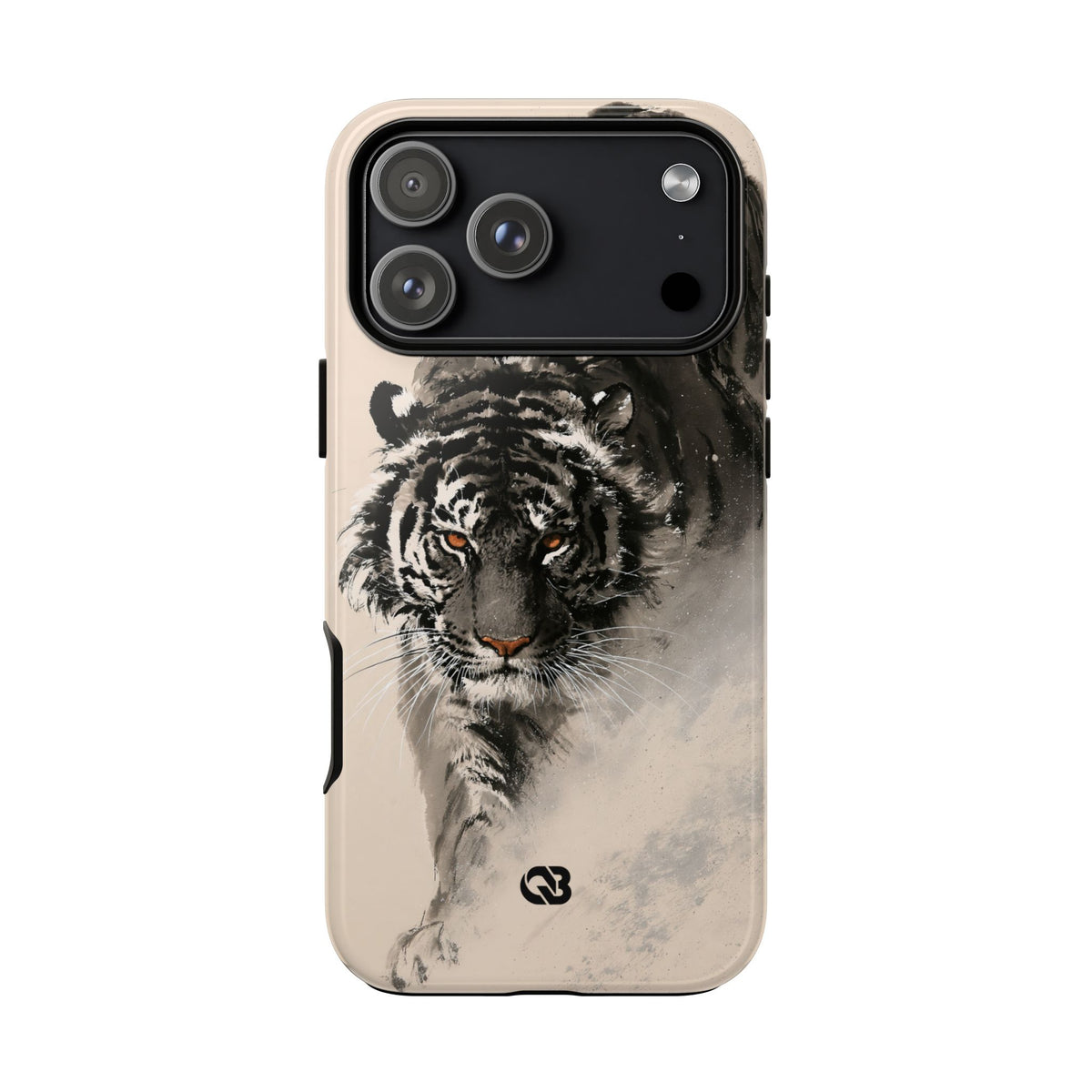 Ink Wash Tiger · Tough Phone Case for iPhone · Beige