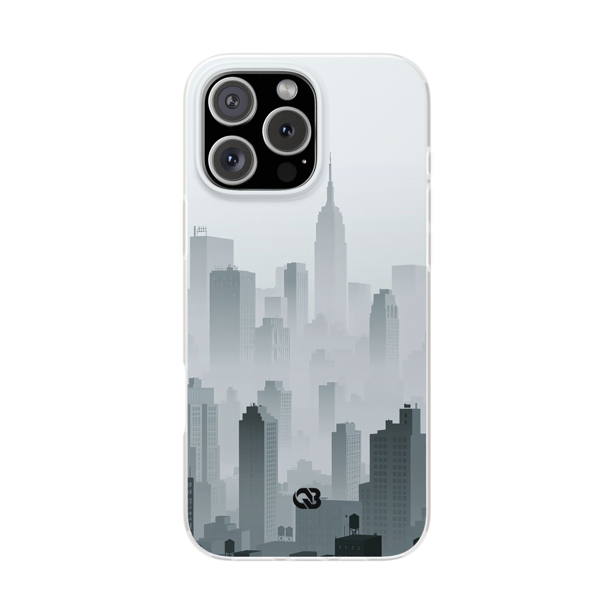 Grey Lite Phone Case for iPhone - Steel Mist Skyline