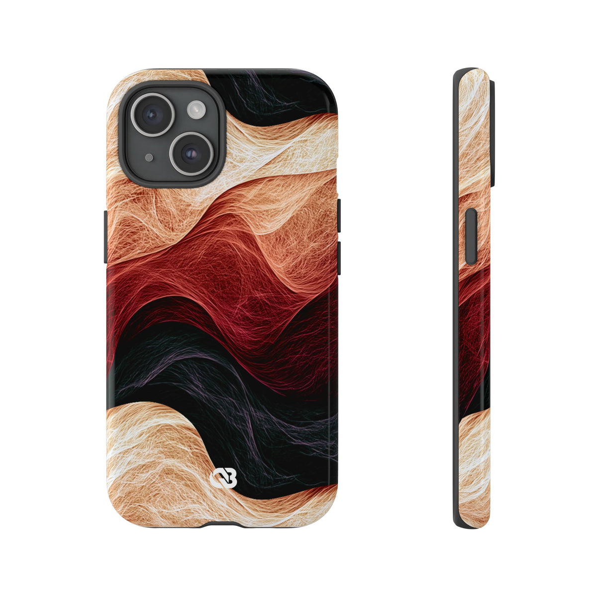 Ember Wave Dispersion · Tough Phone Case for iPhone · Red