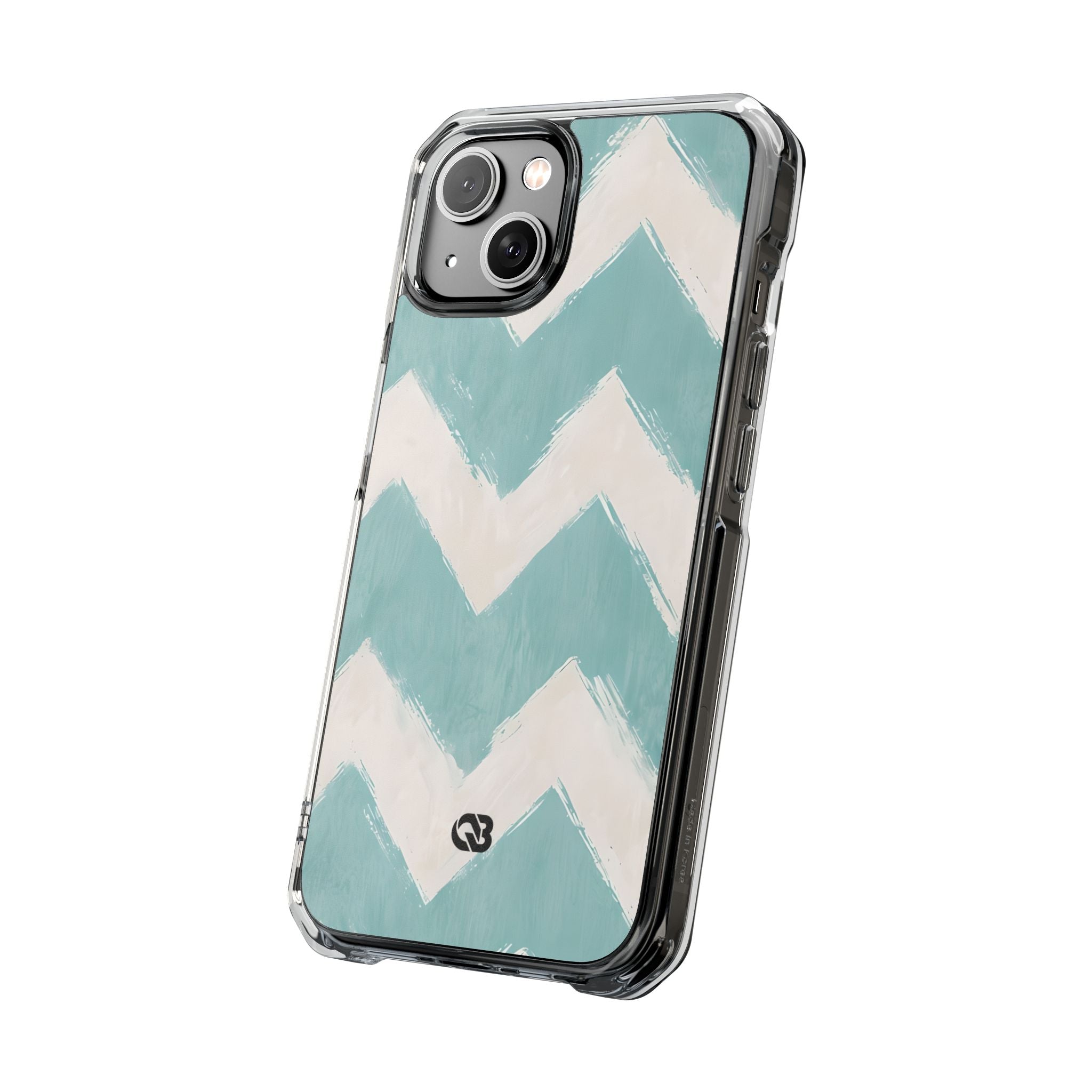 Teal Painted Chevron · Custodia Impact per iPhone · Magsafe
