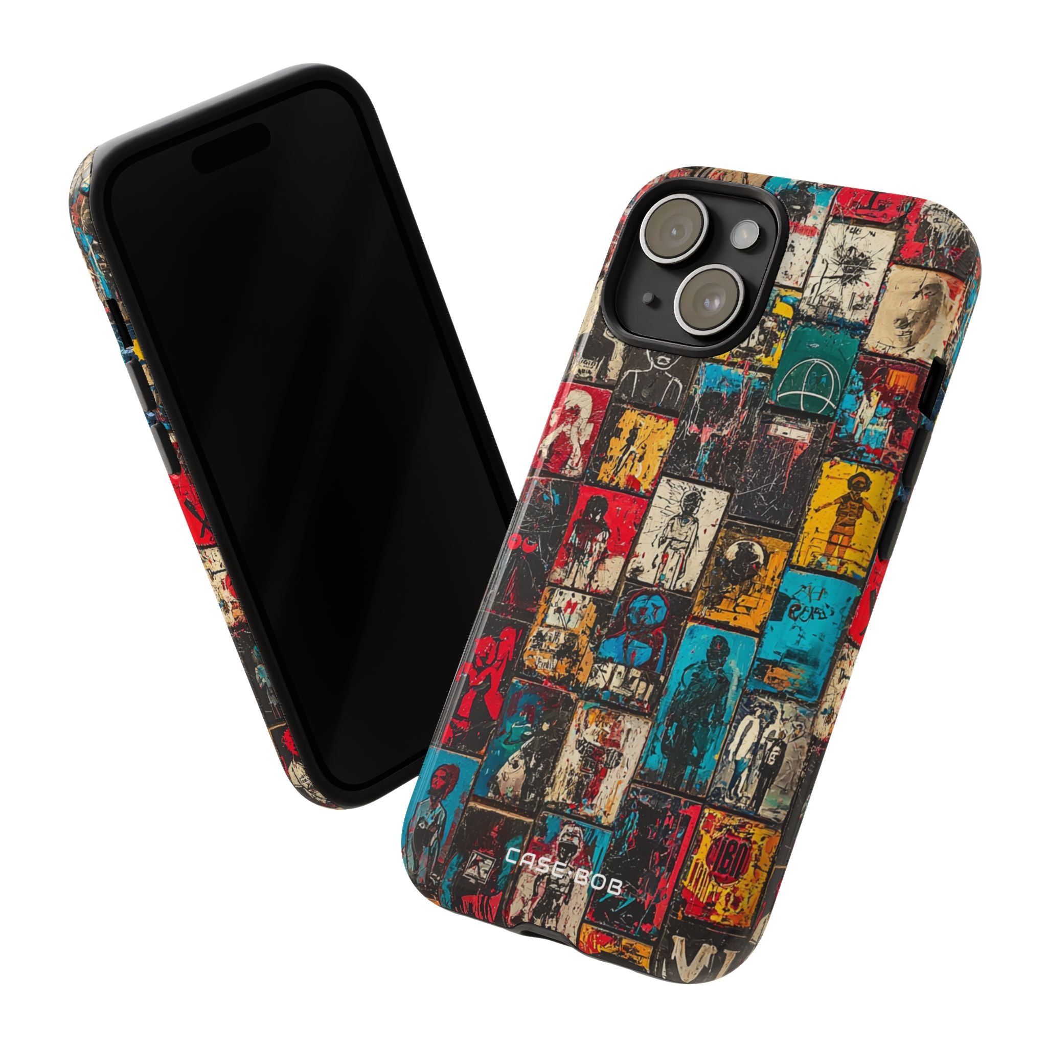 Figureret gitter iPhone 15 cover - Tough