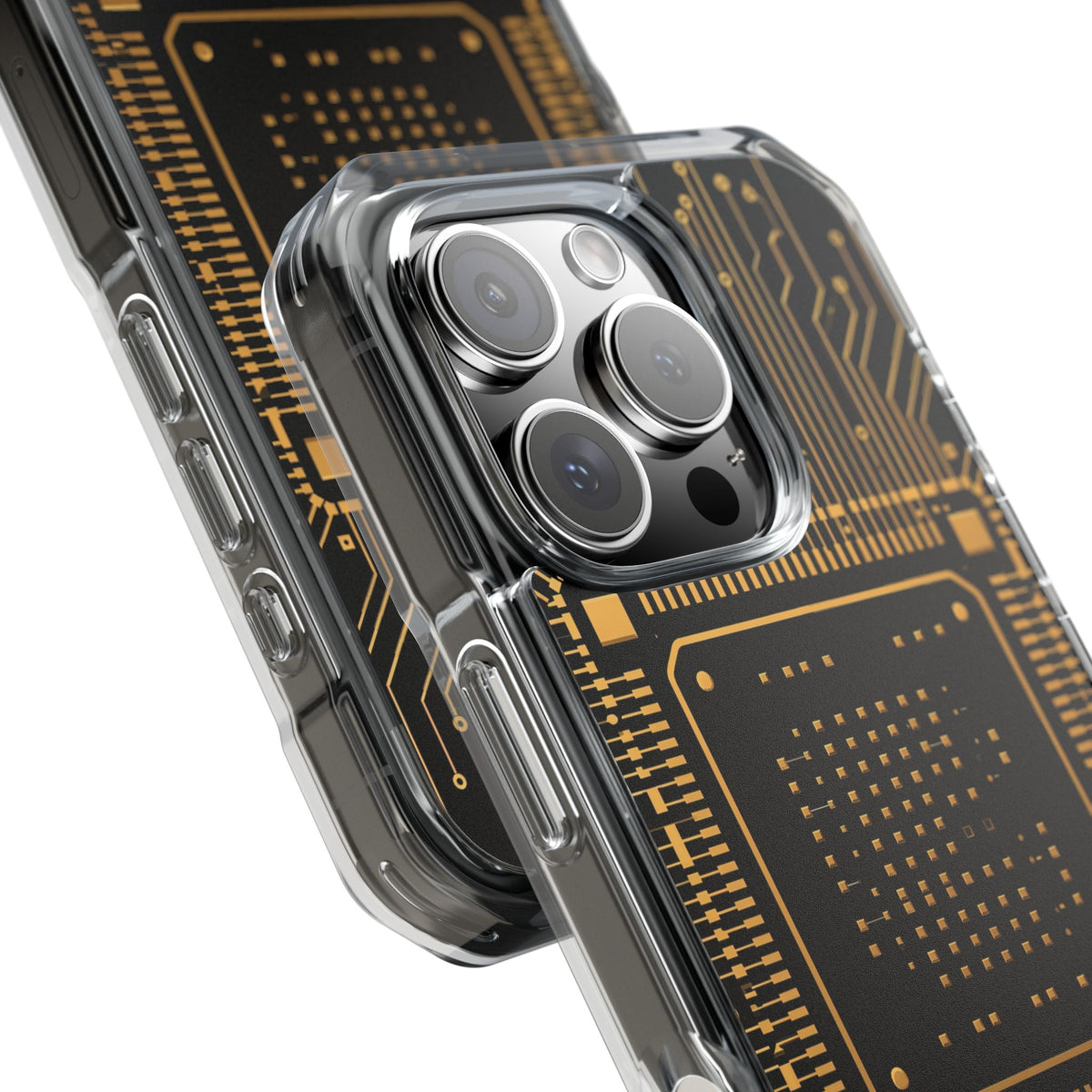 Gold Impact MagSafe Phone Case for iPhone - Cyber Gold Processor