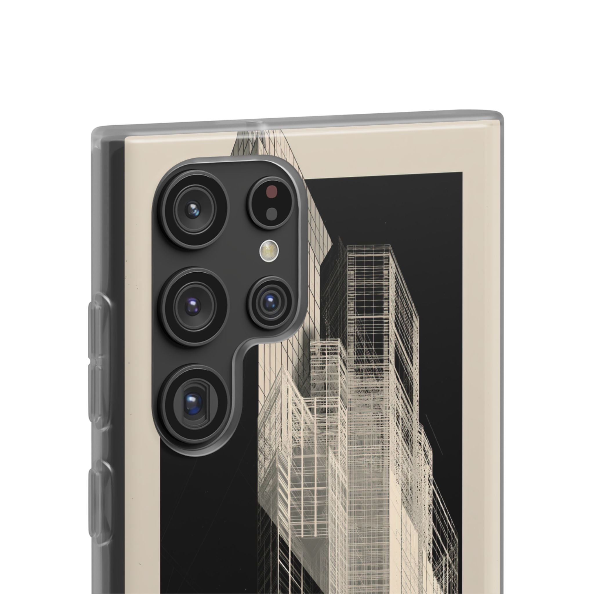 Beige Lite Phone Case for Samsung - Monolith Urban Grid