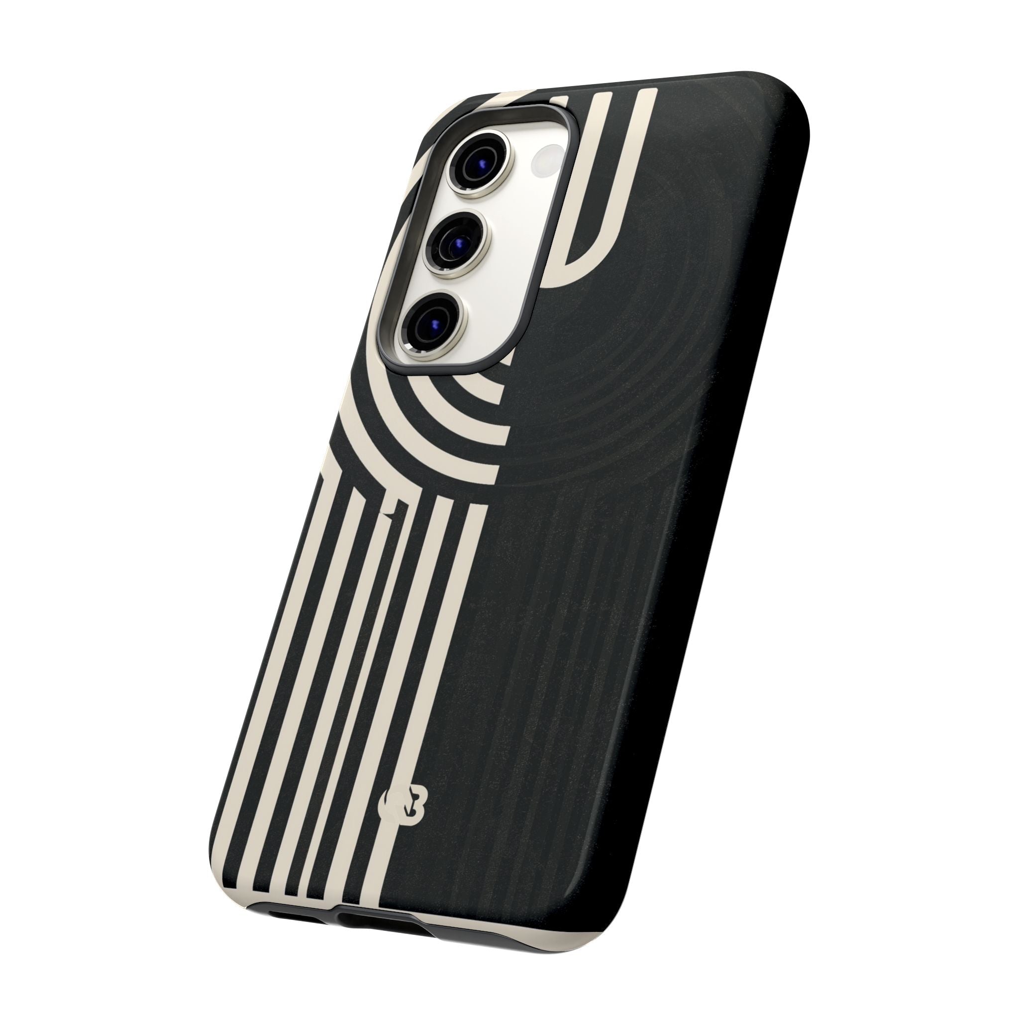 Beige Tough Phone Case for Samsung - Monolith Ivory Signal