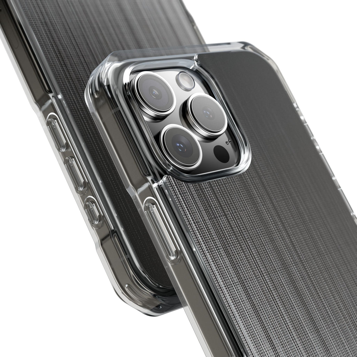 Grey Impact MagSafe Phone Case for iPhone - Static Vertical Dither