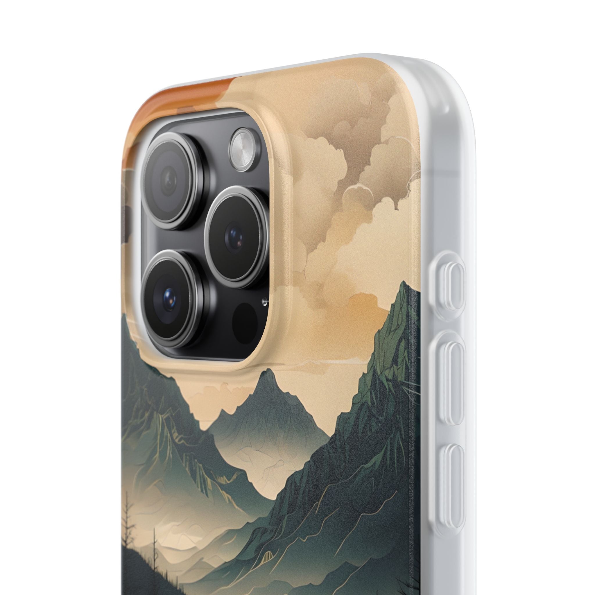 Summit River Dusk · Soft Phone Case for iPhone