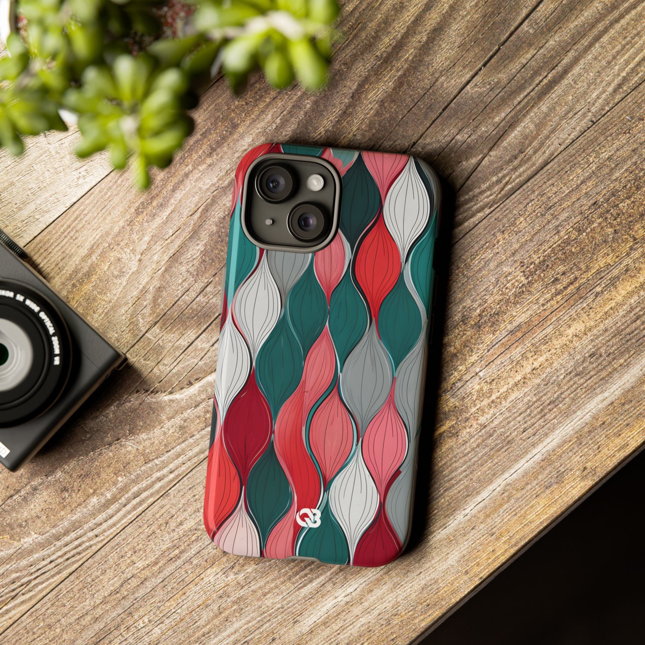 Slate Rose Ripple · Tough Phone Case for iPhone