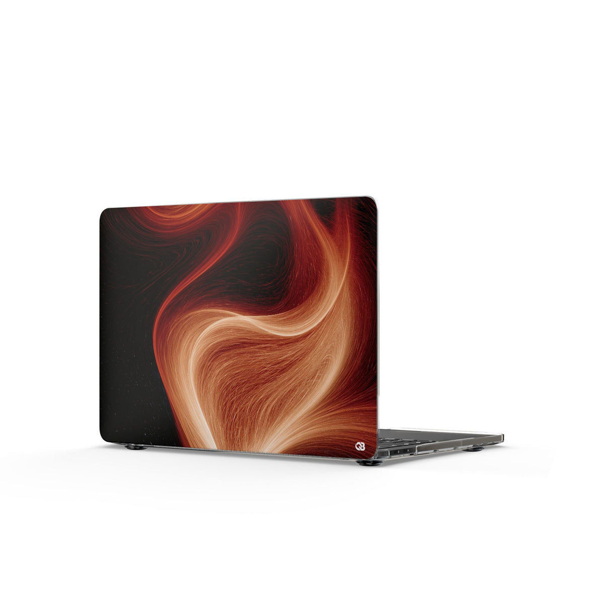Solar Ember Flow · Clear Hard Case for MacBook · Orange