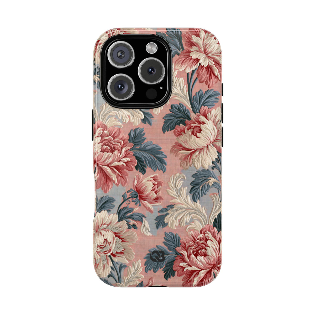 Blush Peony Jacquard · Tough Phone Case for iPhone · Pink
