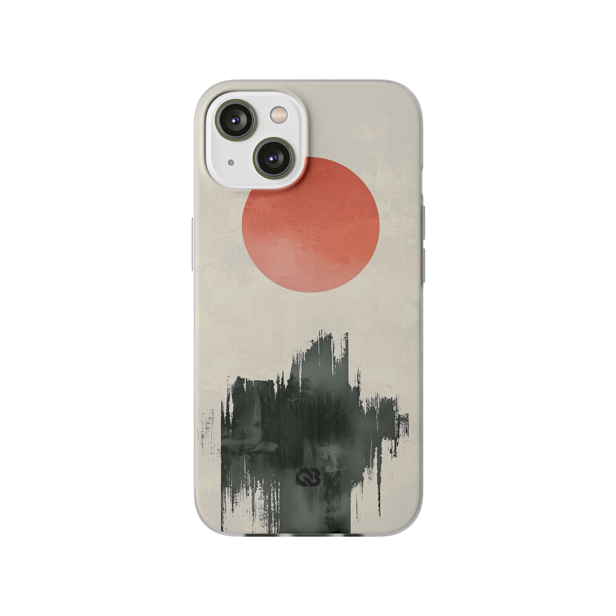 Crimson Sun Strokes · Soft Phone Case for iPhone