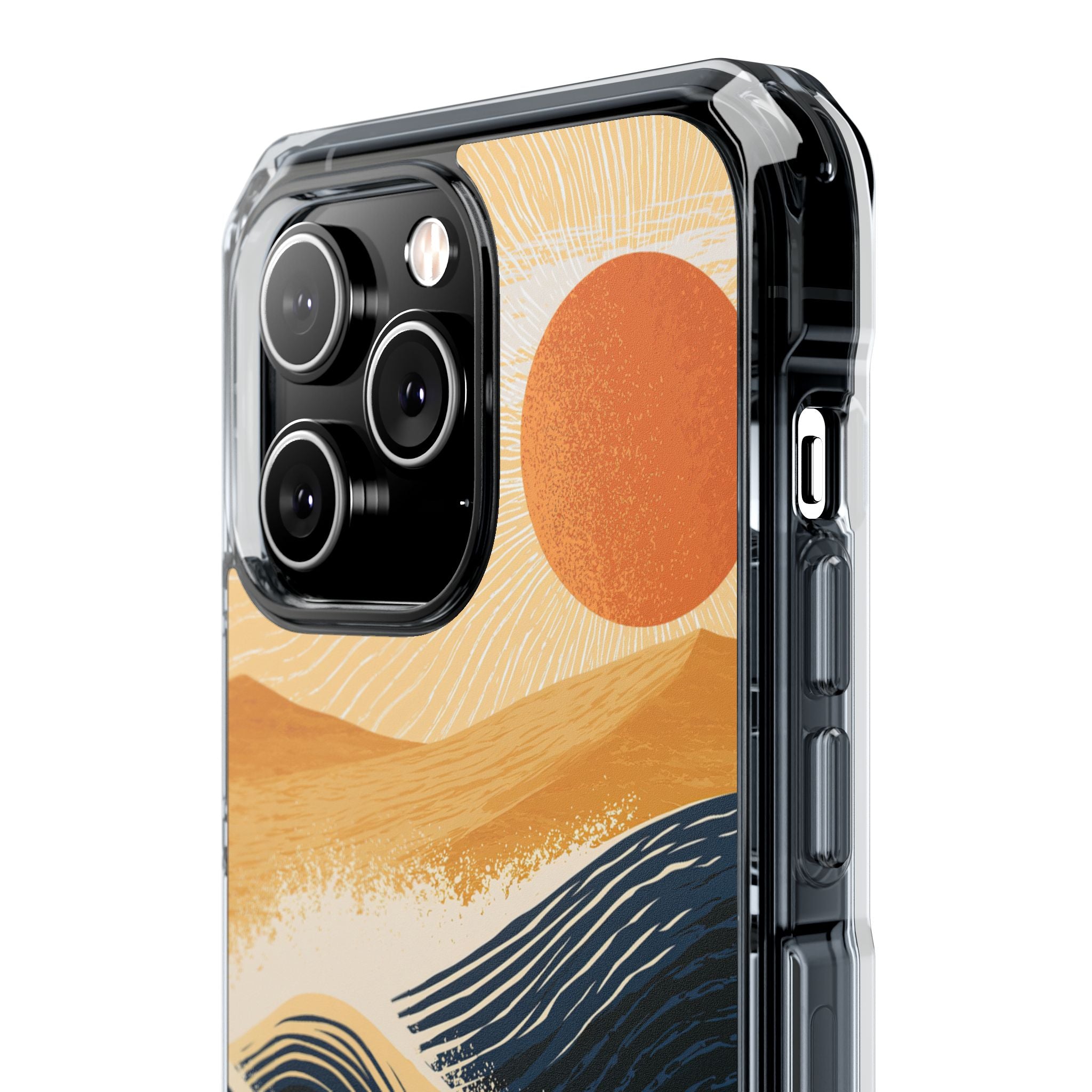 Blue Impact MagSafe Phone Case for iPhone - Kyoto Cresting Tide