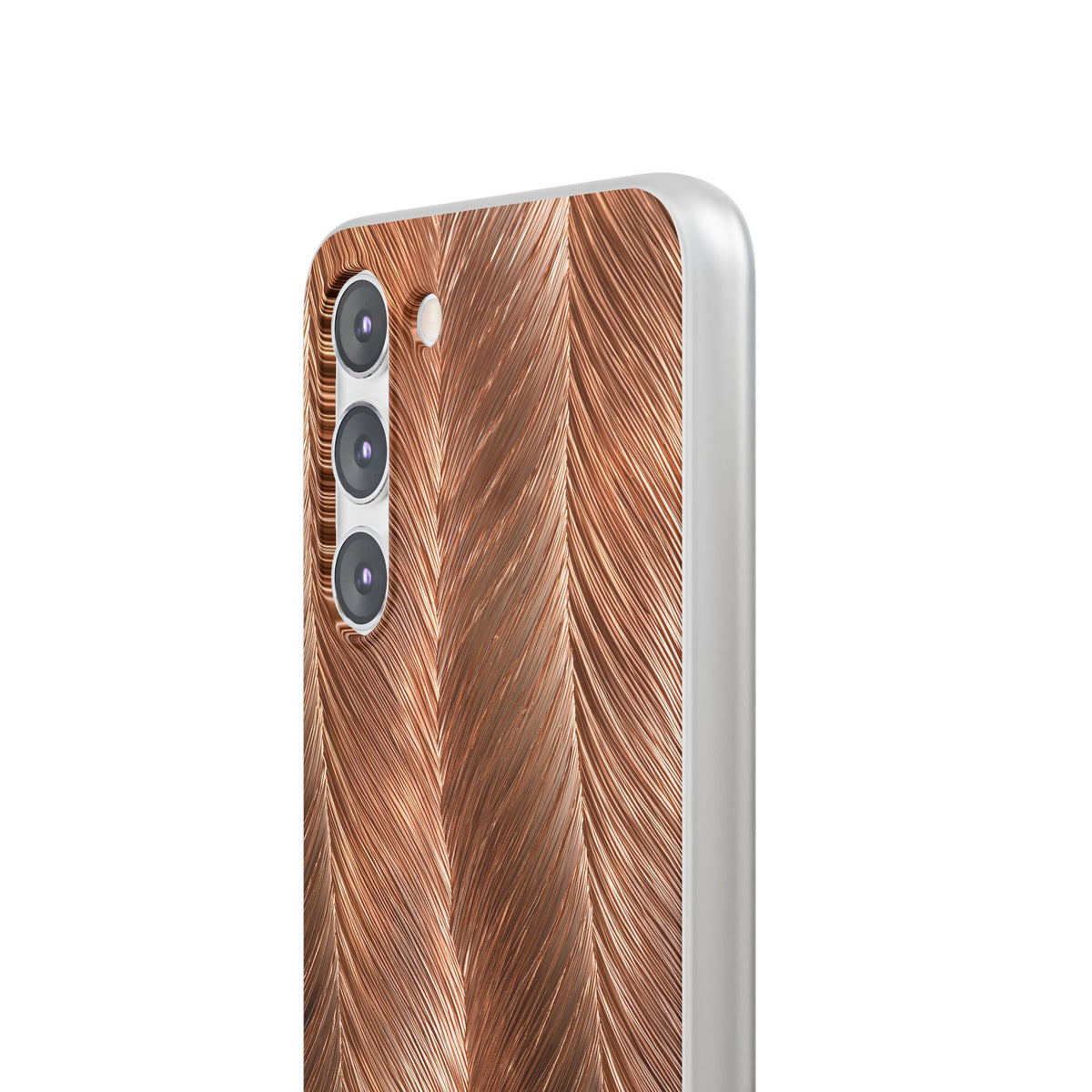 Rose Gold Weave · Lite Phone Case for Samsung · Brown