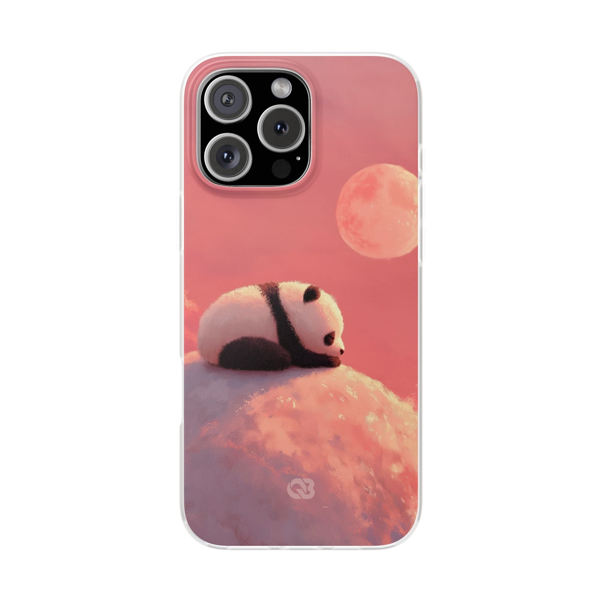 Rose Moon Panda · Soft Phone Case for iPhone
