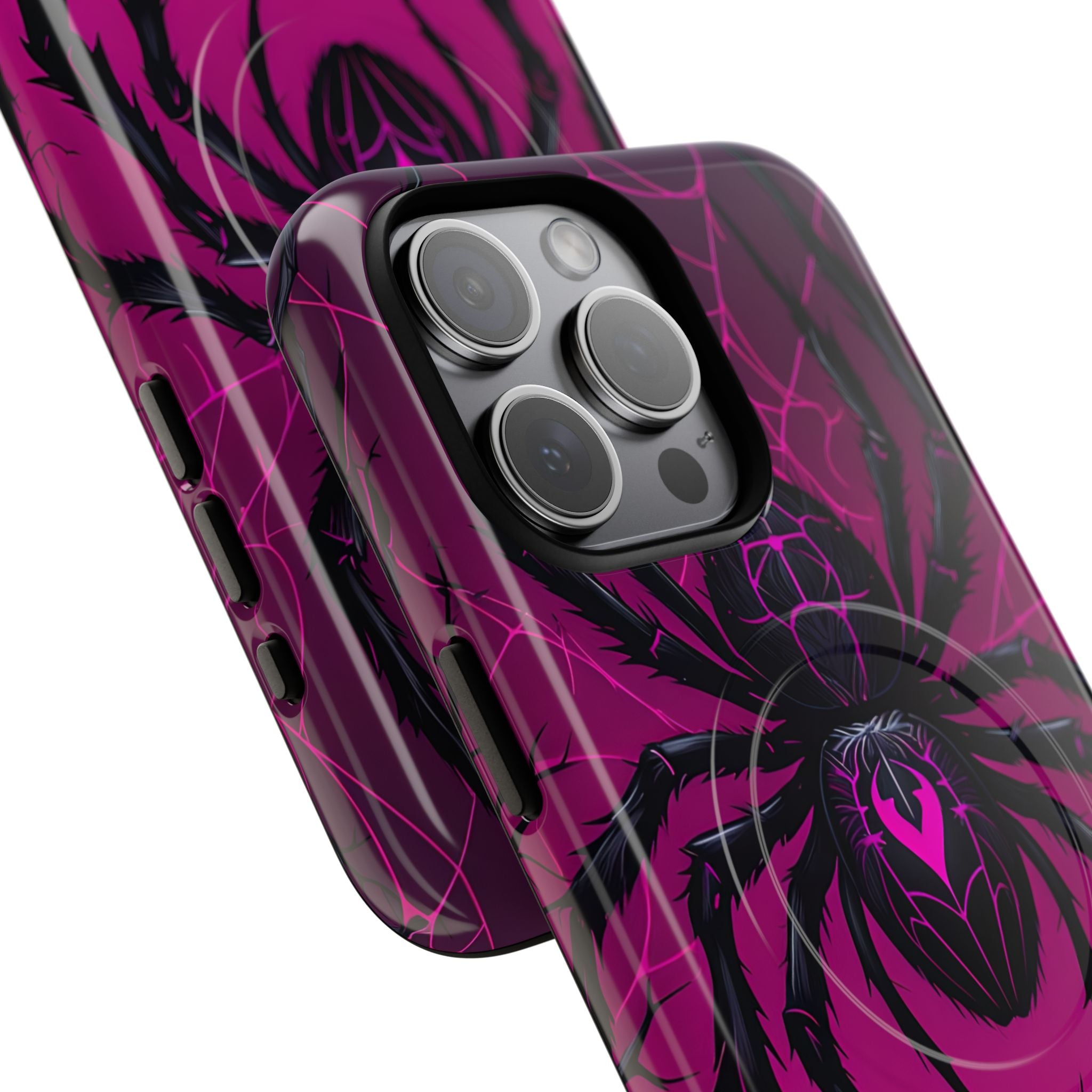 Obsidian Neon Widow · Tough+ Handyhülle für iPhone · Magsafe