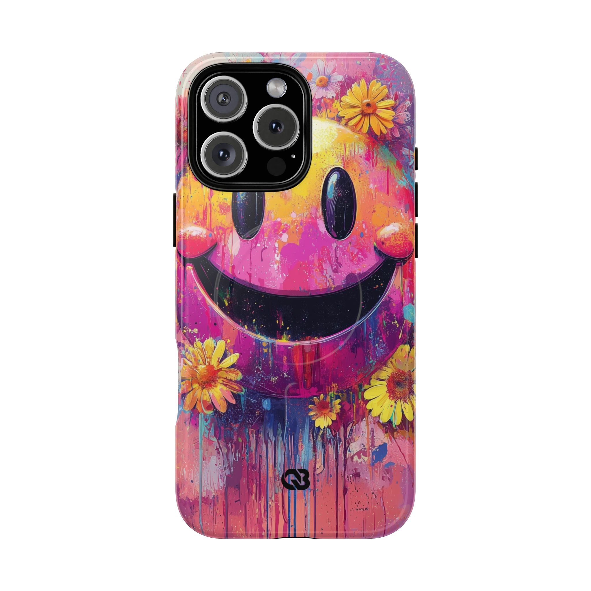 Vivid Grin Graffiti · Coque de téléphone Tough+ pour iPhone · Magsafe