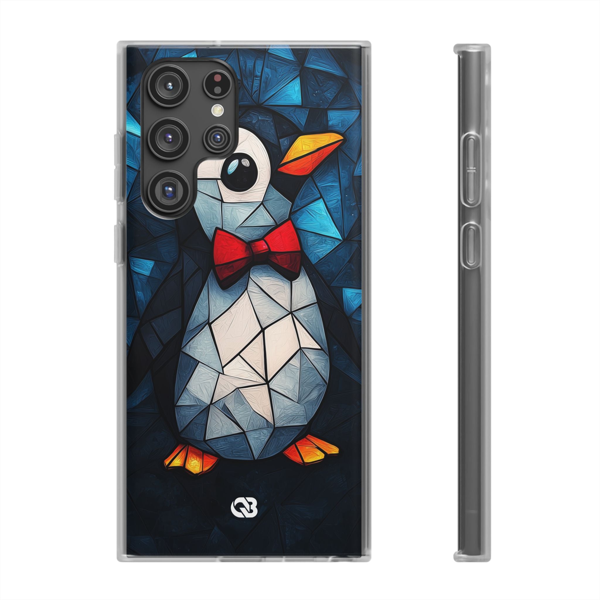 Mosaic Bowtie Penguin · Soft Phone Case for Samsung