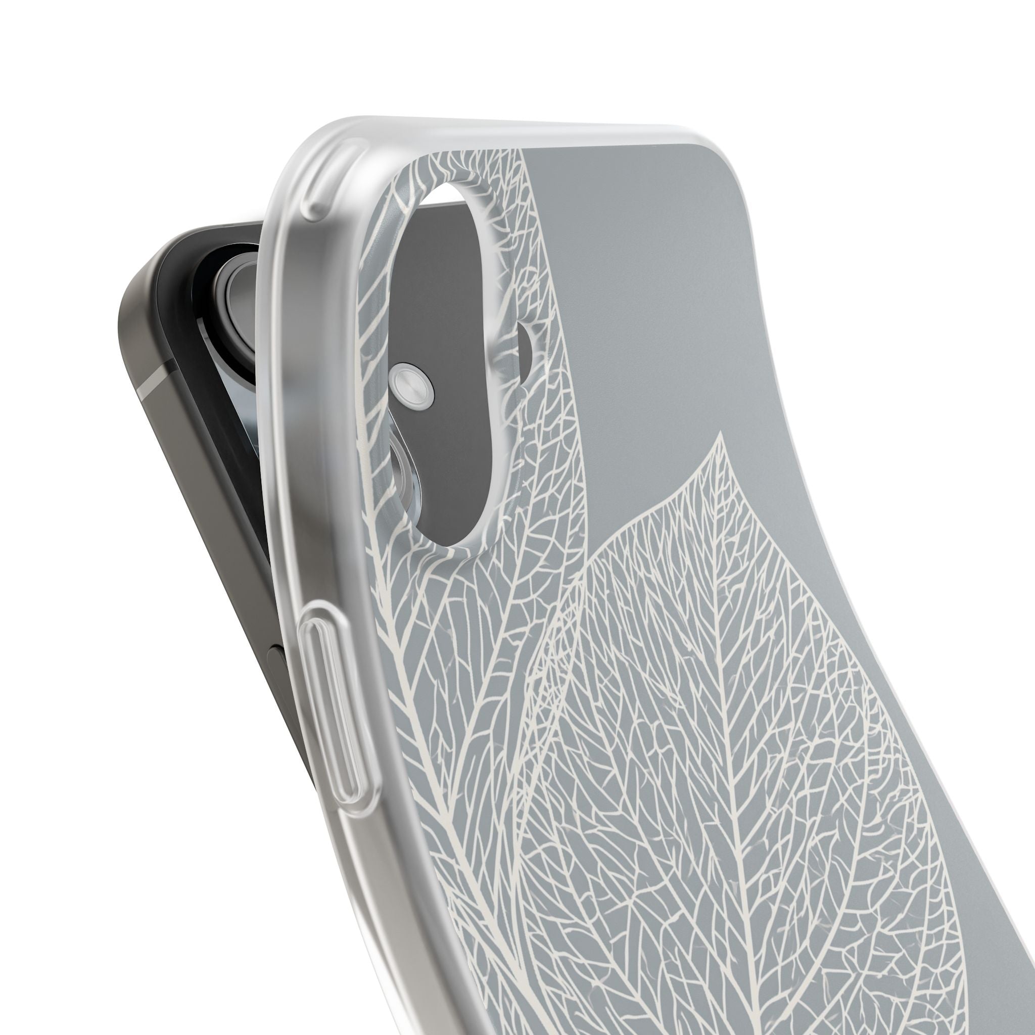 Grey Lite Phone Case for iPhone - Frosted Ash Veins