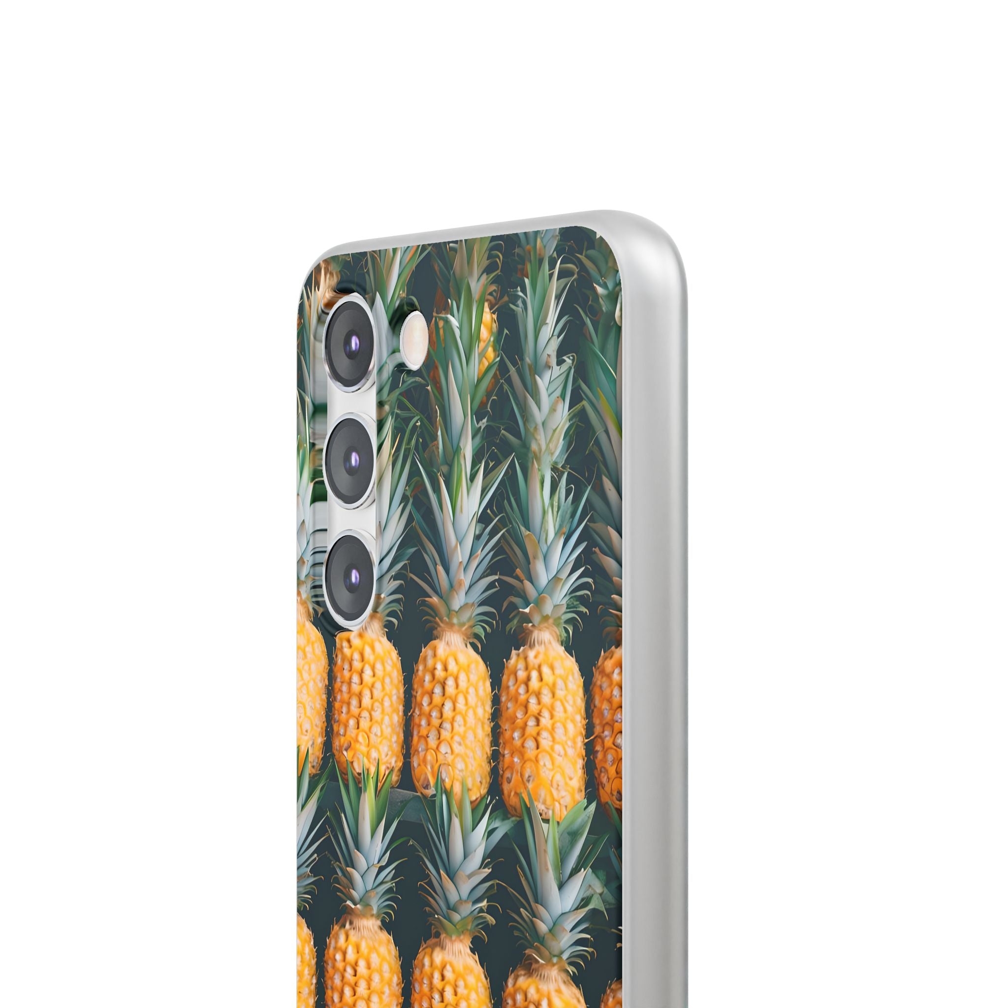 Gilded Pineapple Rows · Soft Phone Case for Samsung