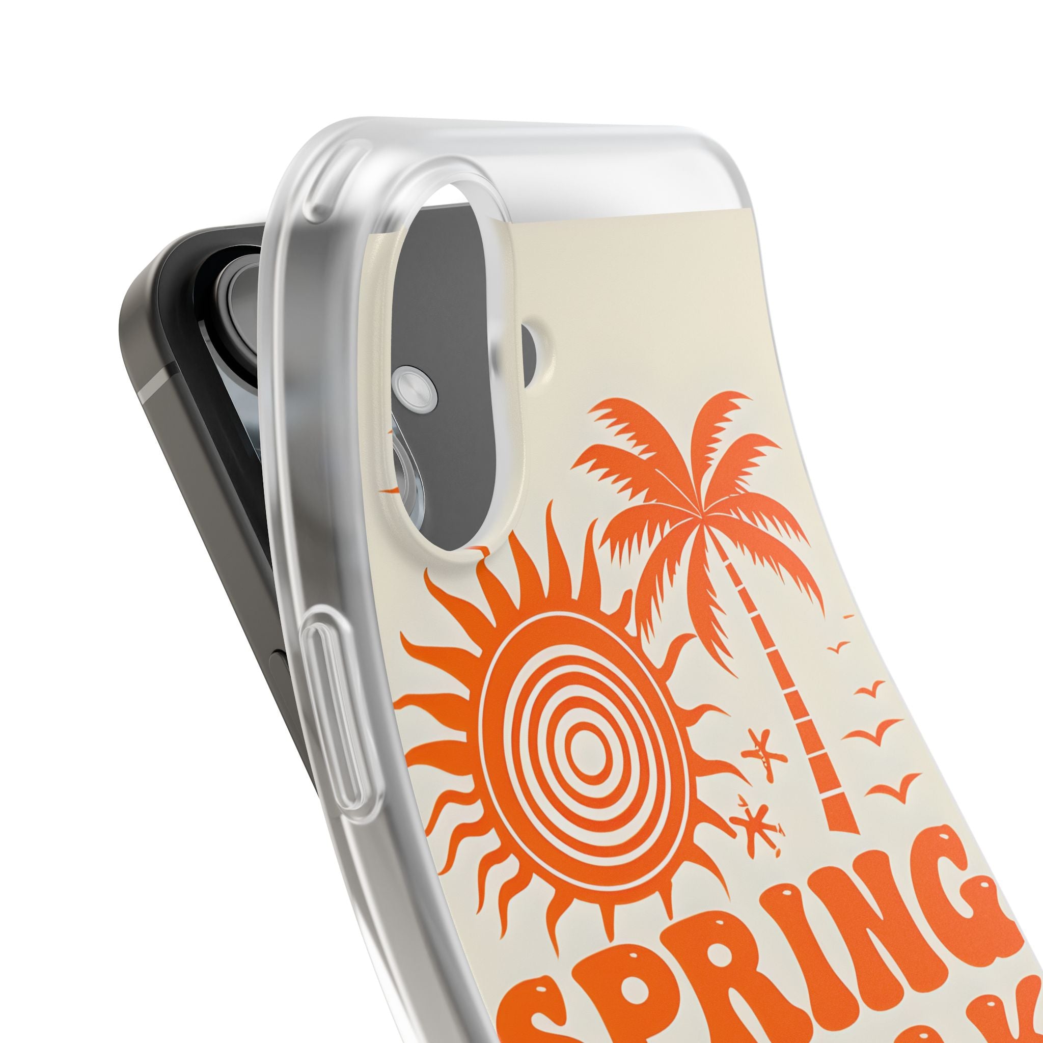 Retro Orange Tide · Soft Hoesje voor iPhone