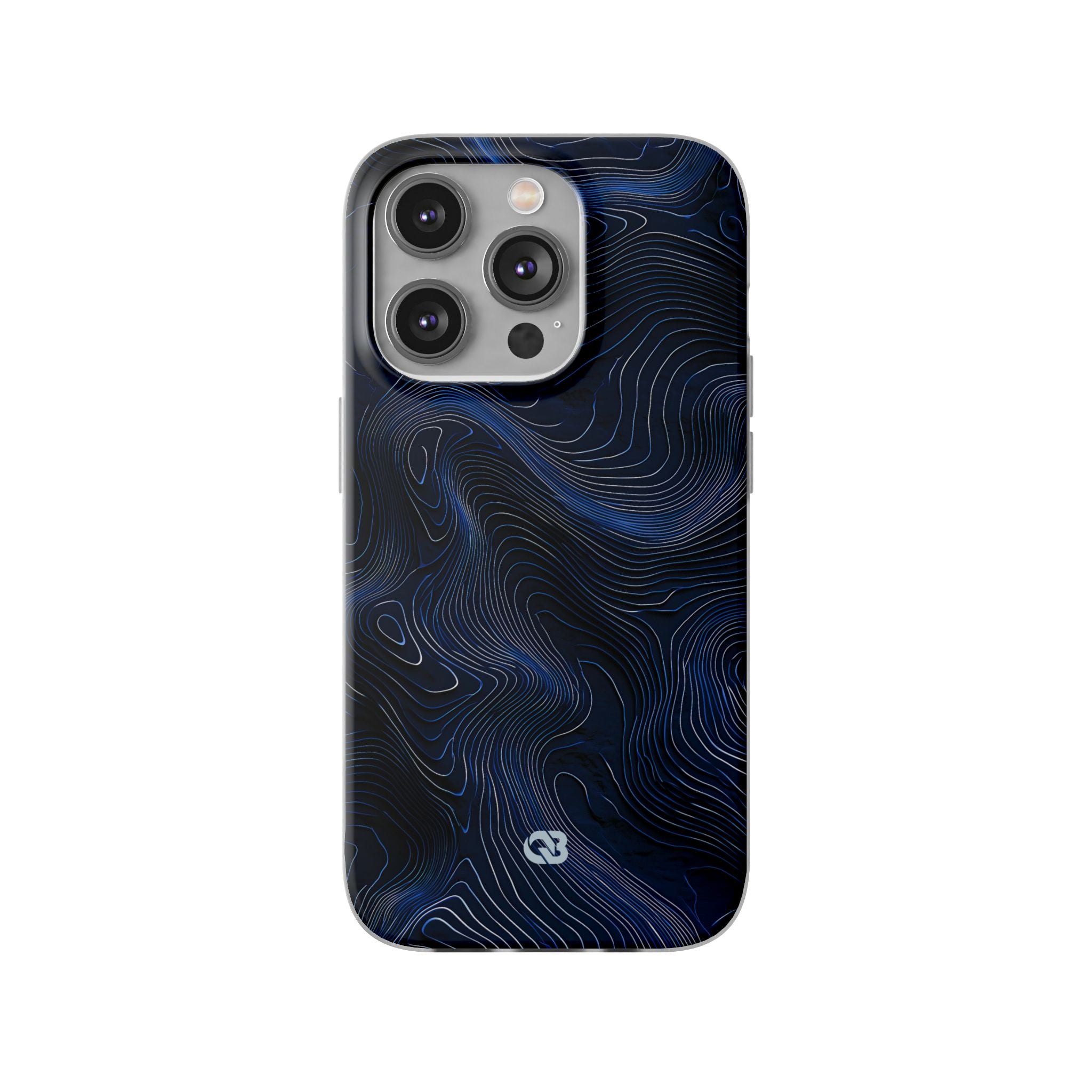 Blue Lite Phone Case for iPhone - Cobalt Contour Ridge