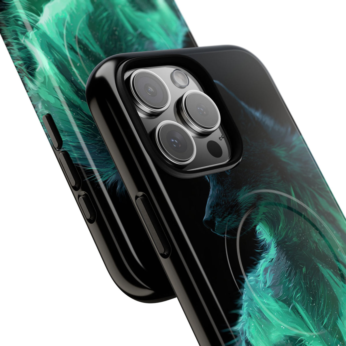 Nordic Aurora Fox · Tough 2.0 Magnetic Phone Case for iPhone · Teal