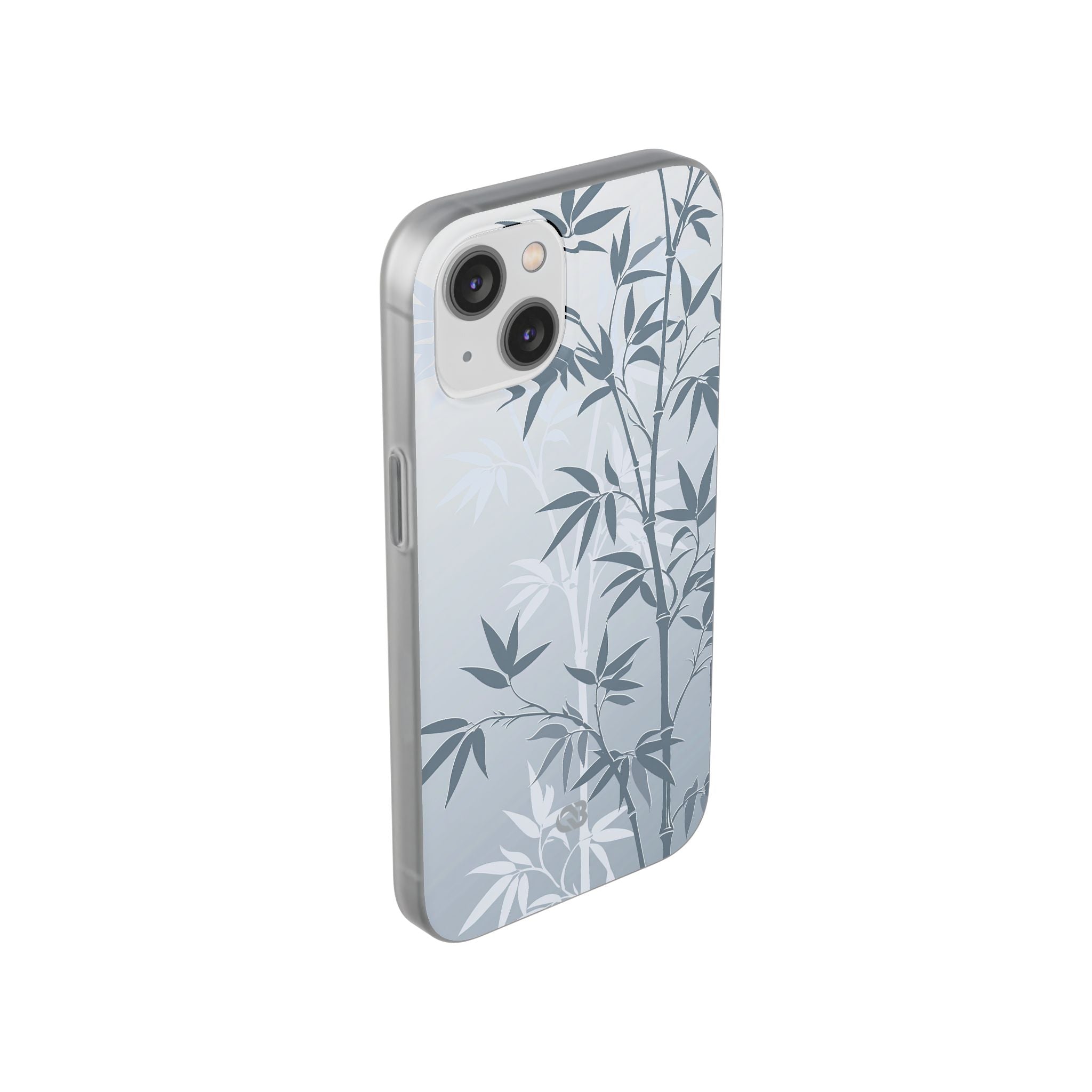 Blue Lite Phone Case for iPhone - Slate Bamboo Shadow