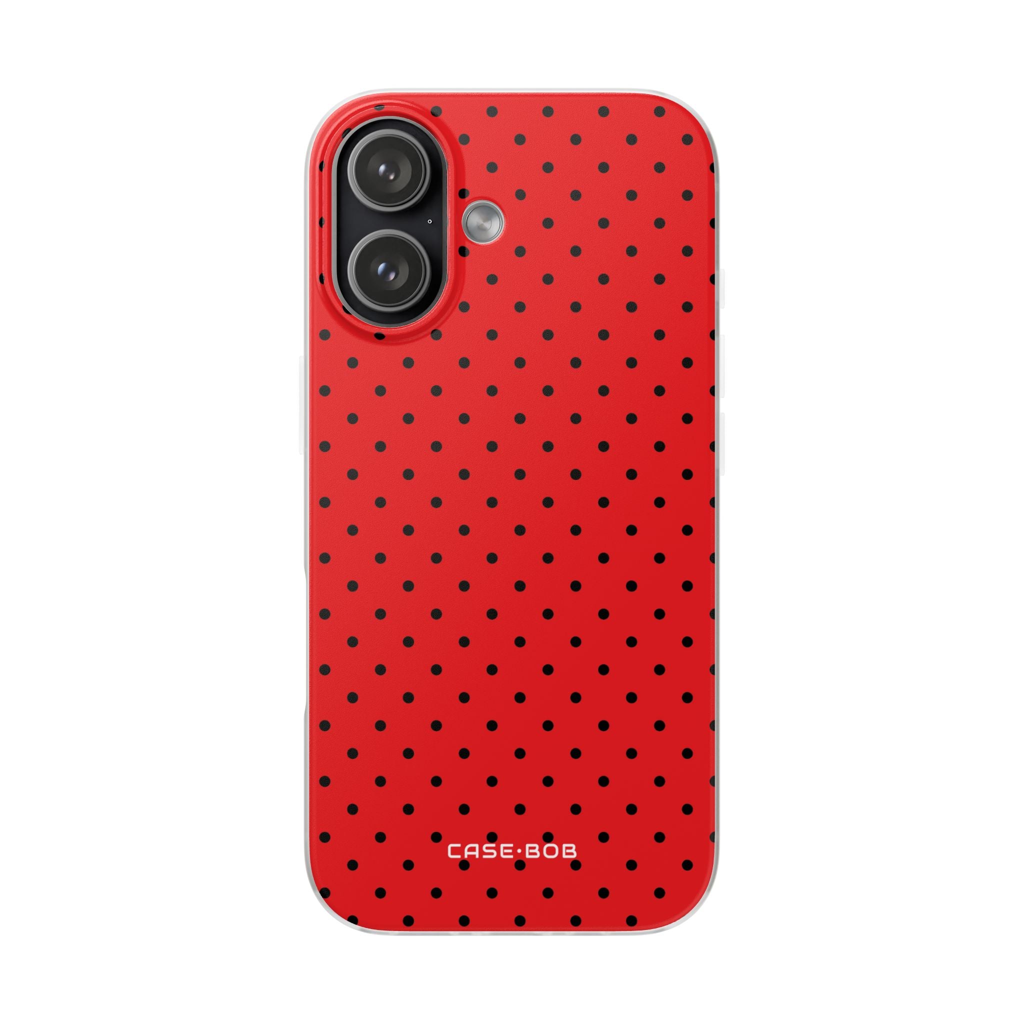 Crimson Dot Matrix iPhone 17 Case - Soft - CASE•BOB
