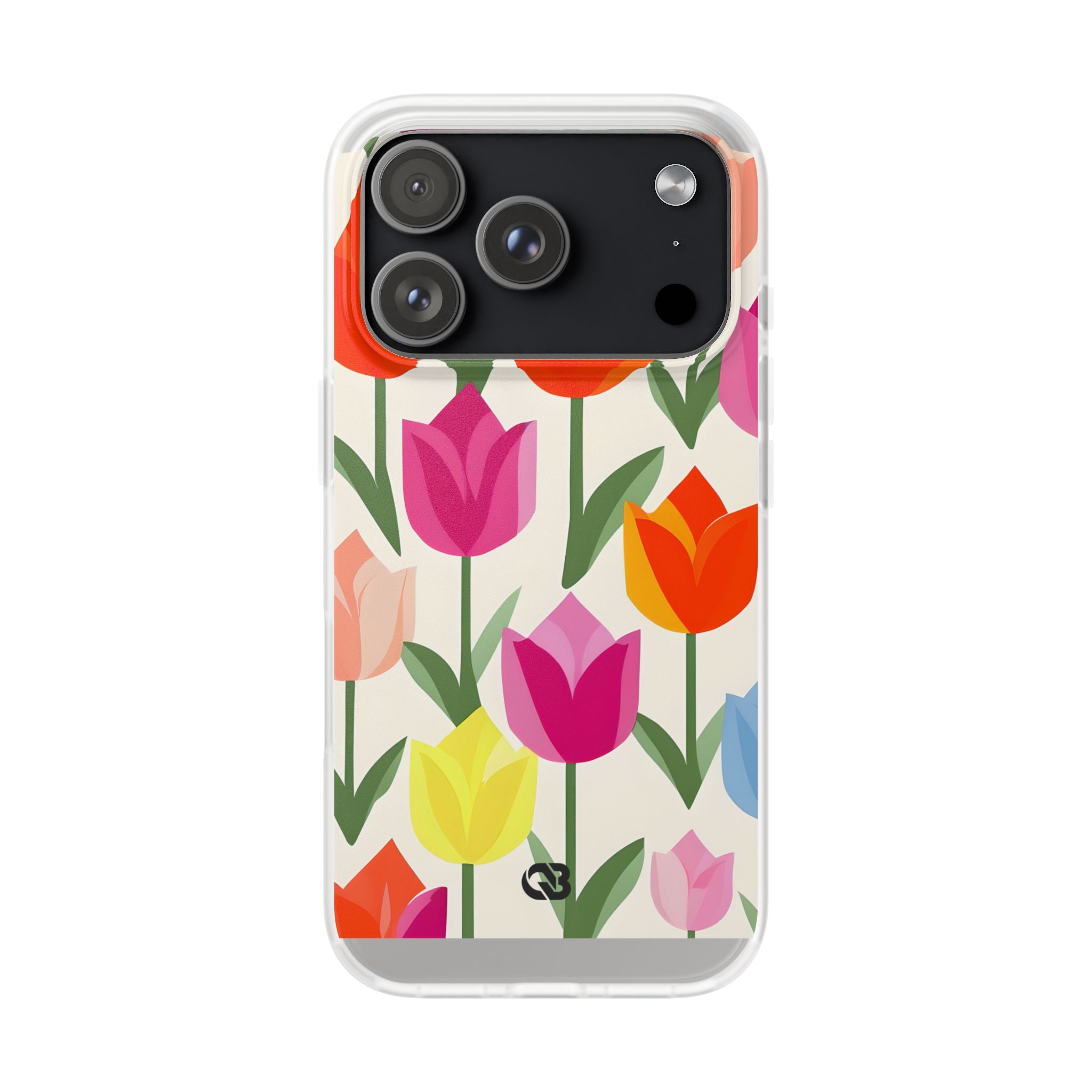 Vibrant Petal Grid · Soft Phone Case for iPhone