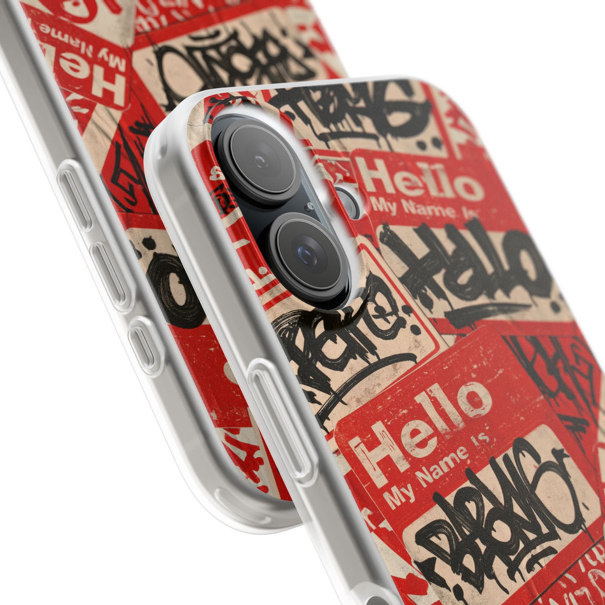 Slap Tag Collage · Lite Phone Case for iPhone · Red