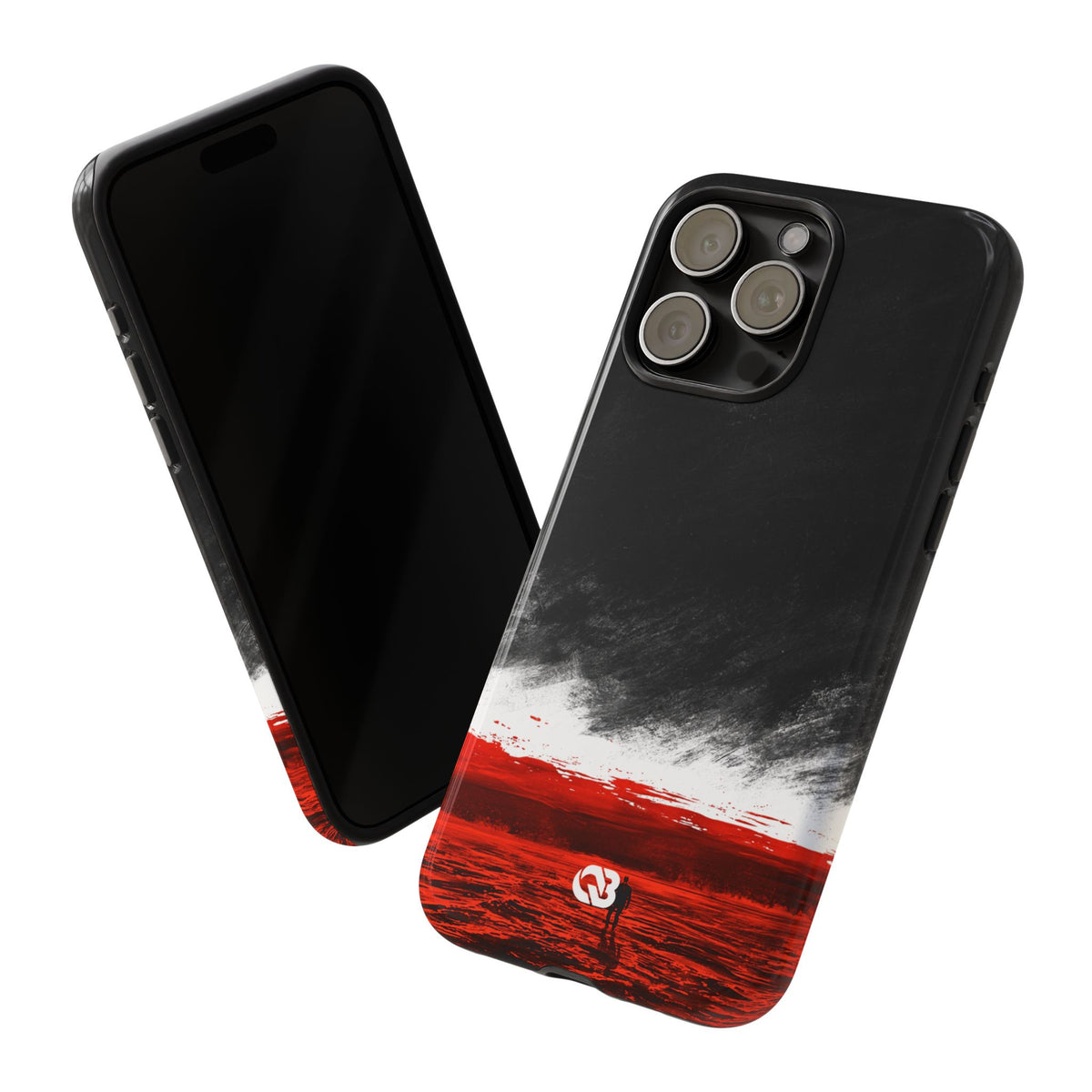 Crimson Horizon · Tough Phone Case for iPhone · Black