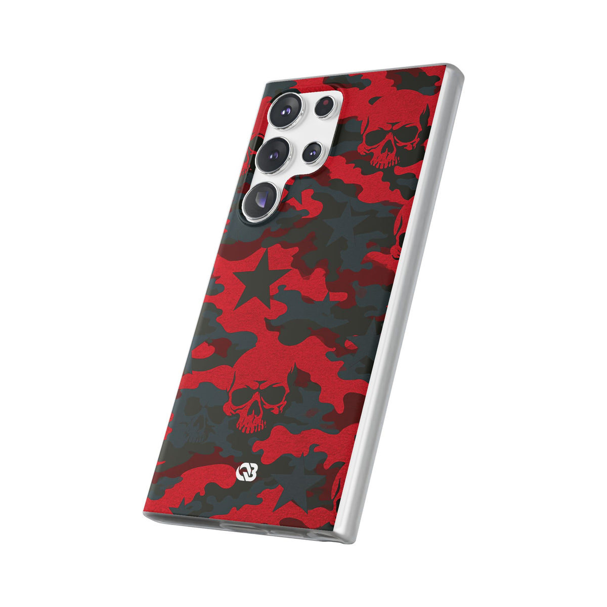 Crimson Skull Camo · Lite Phone Case for Samsung · Red