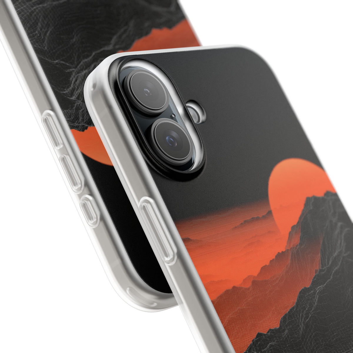 Solar Ridge Mesh · Lite Phone Case for iPhone · Black