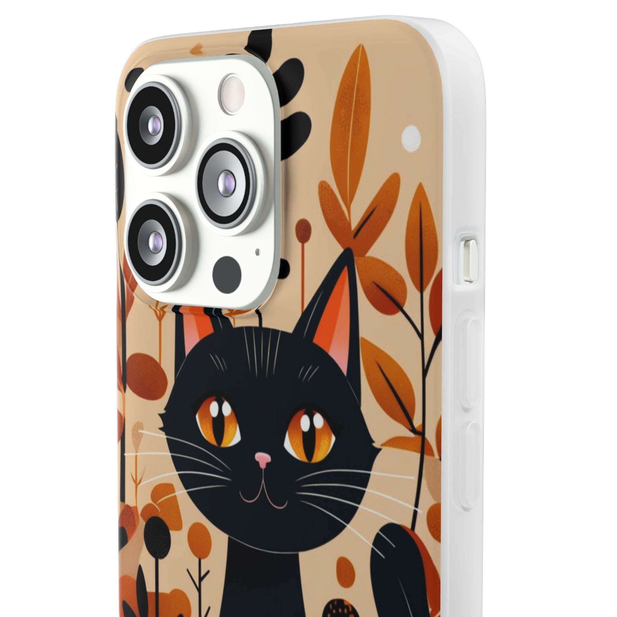 Black Cat Glow iPhone 13 Pro - Soft